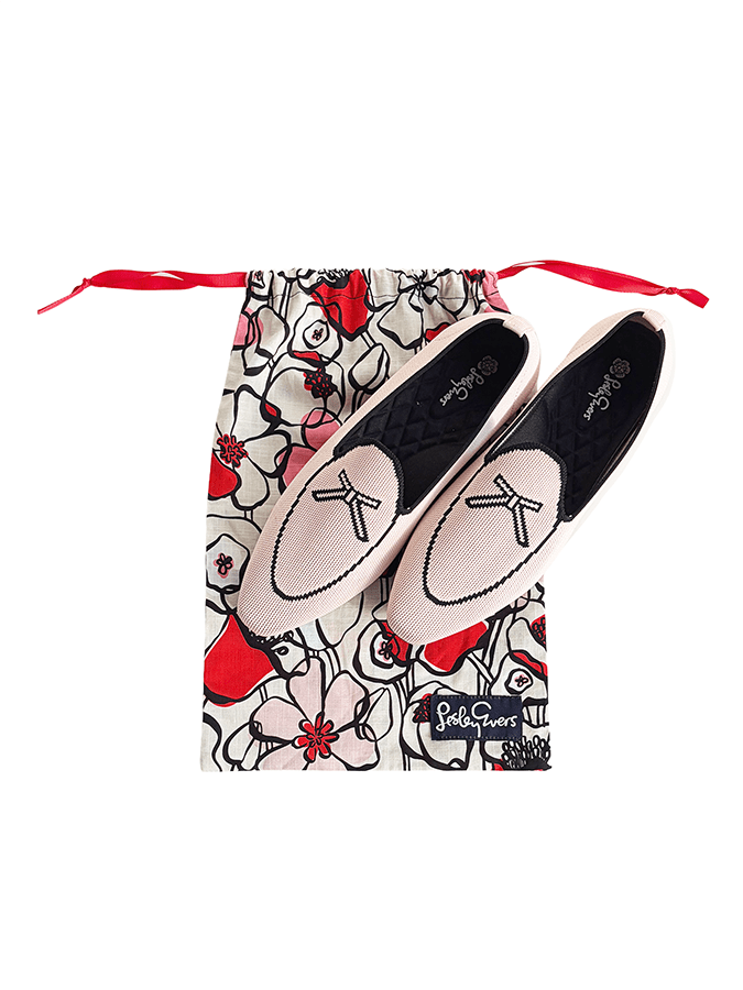 BELGIAN LOAFER Ballet Pink - Lesley Evers - knit shoe - loafer - shoe