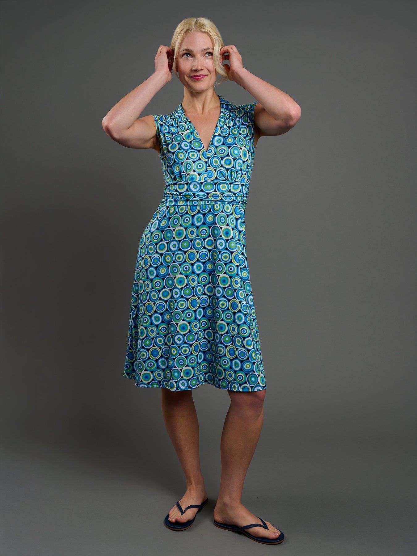 BETSY dress Pismo Blue - Lesley Evers-Best Seller-betsy-Dress