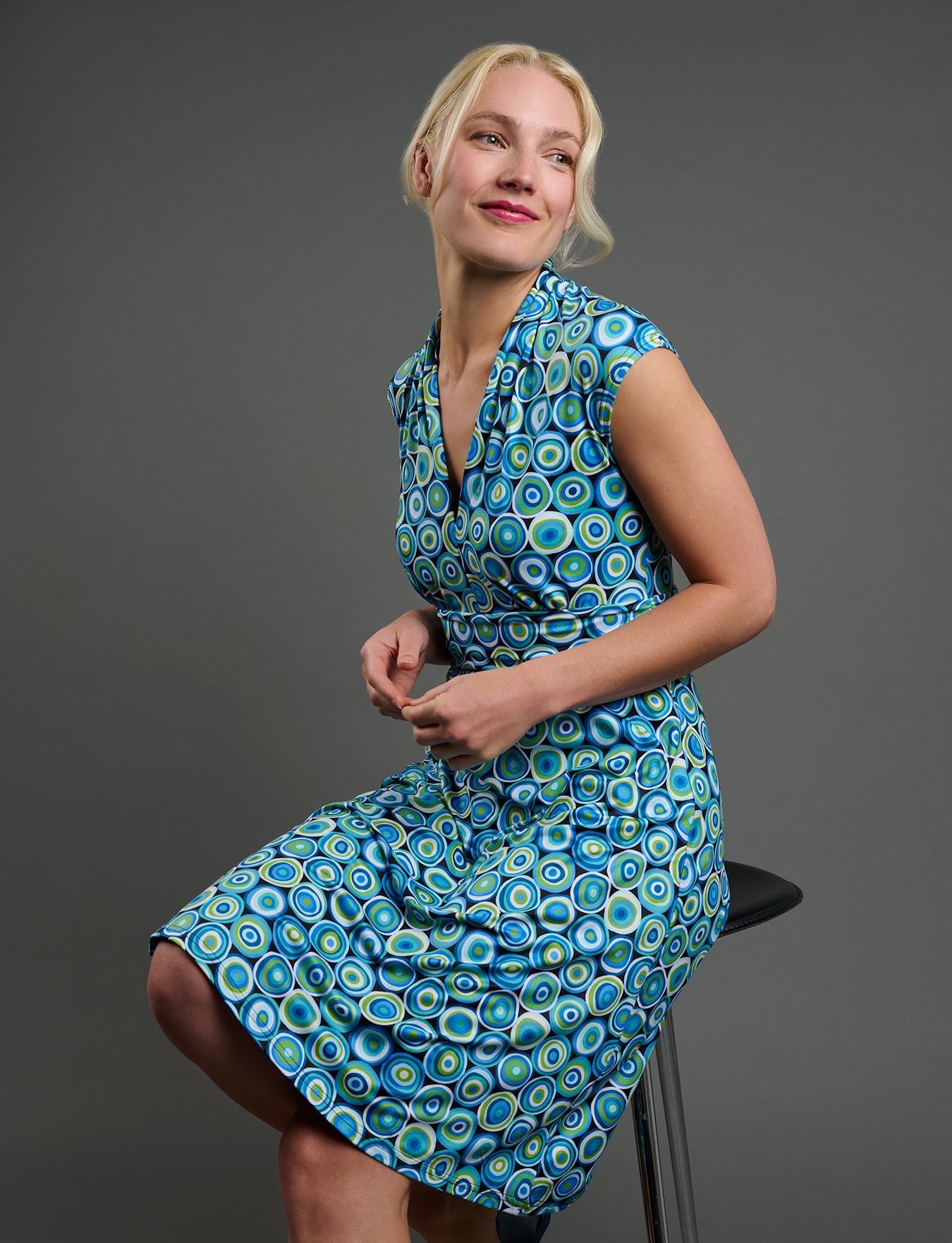 BETSY dress Pismo Blue - Lesley Evers-Best Seller-betsy-Dress
