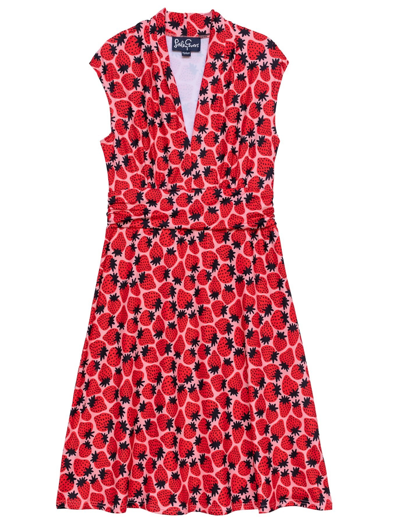 BETSY dress Strawberries Pink - Lesley Evers - Best Seller - betsy - Dress