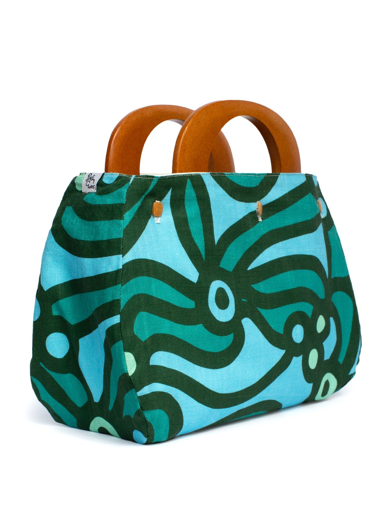 BONNIE cover Chickaboom Green & White - Lesley Evers - Accessories - Bonnie cover - Giftable