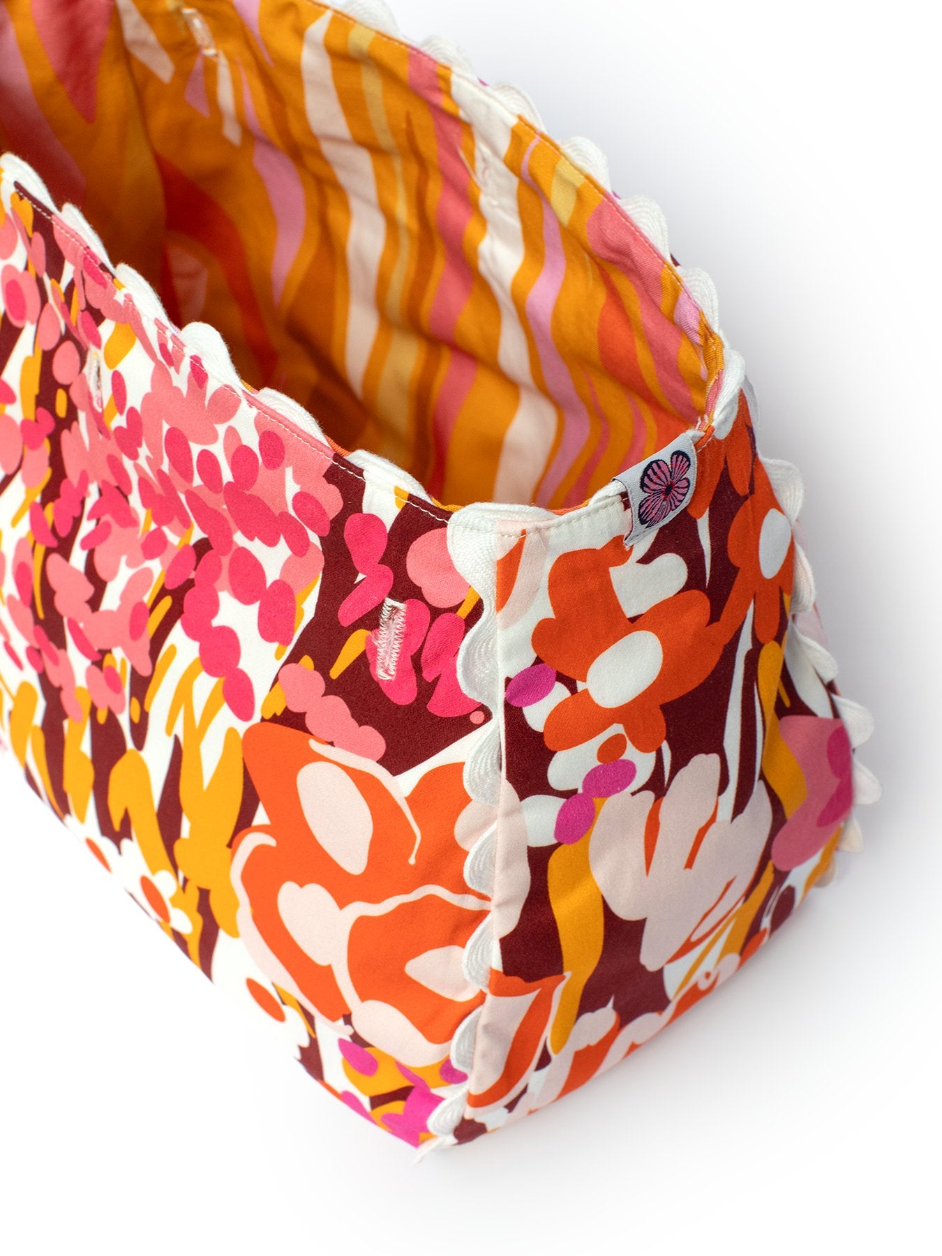 BONNIE cover Queens Garden Pink & Seagrass Yellow - Lesley Evers - Accessories - Bonnie cover - Giftable