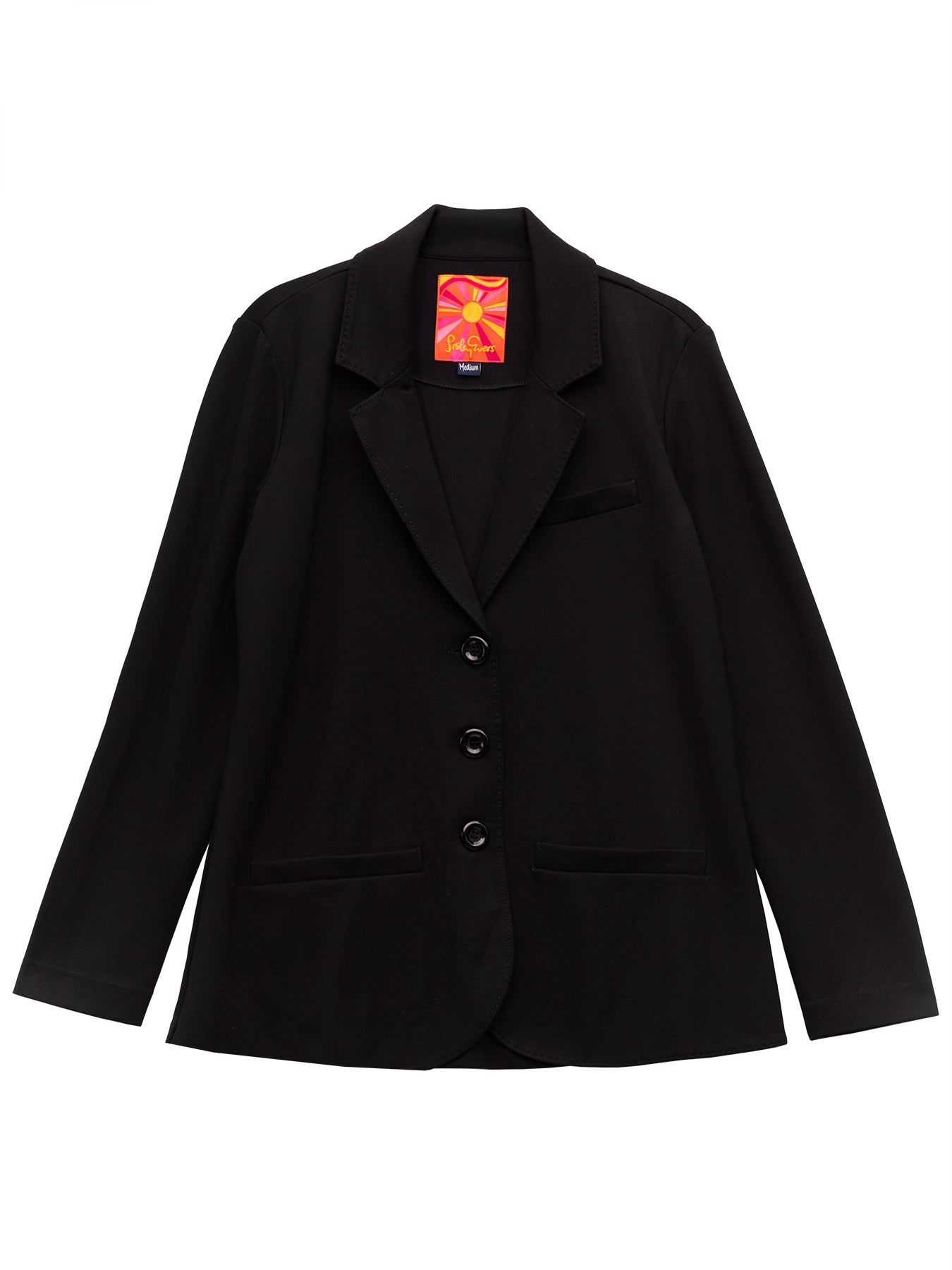 BRITT blazer Black Ponte - Lesley Evers - Black - Jacket - Shop
