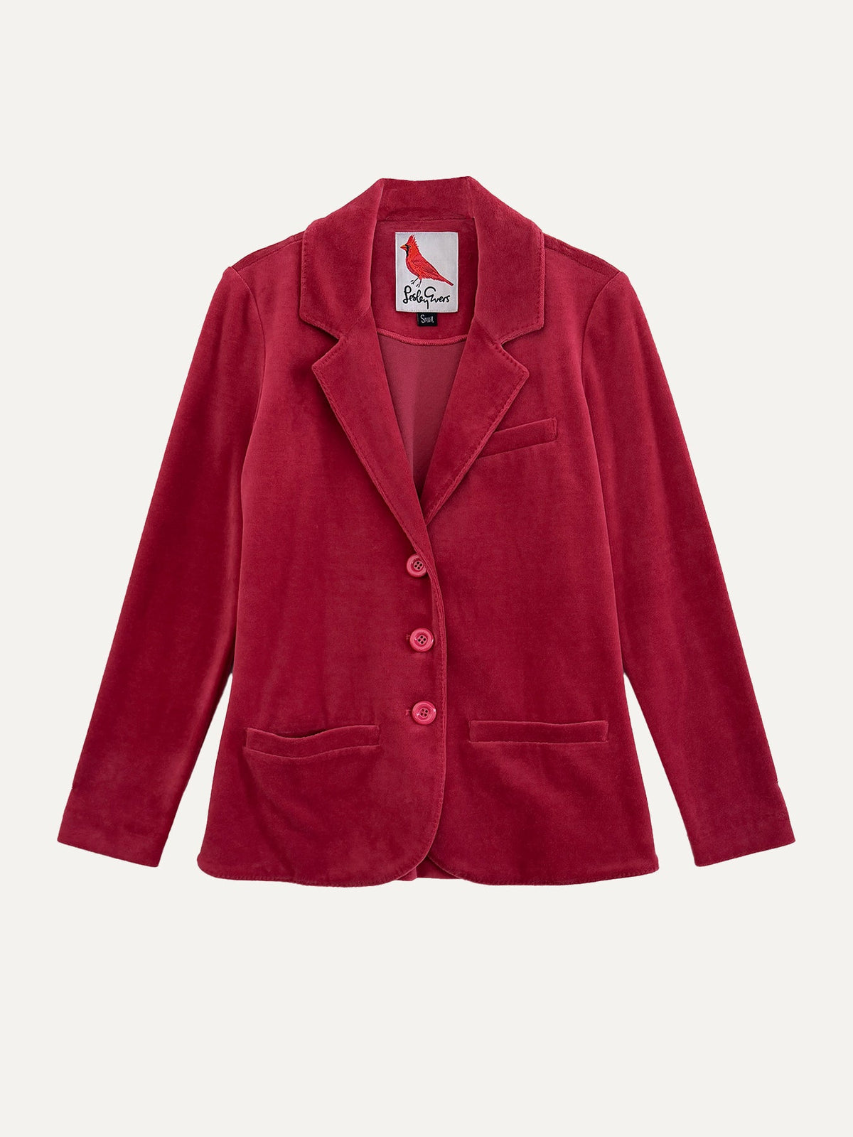 BRITT blazer Burgundy Velour - Lesley Evers-Jacket-Shop-Shop/All Products