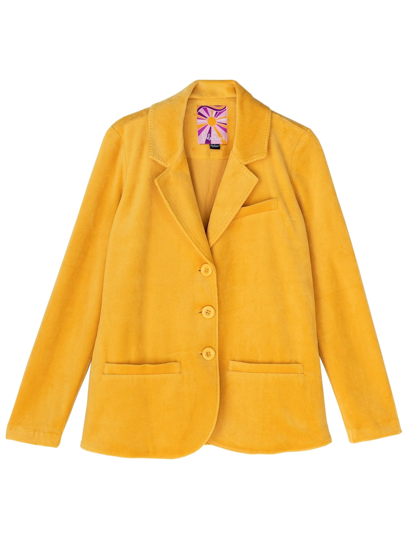 BRITT blazer Dandelion Velour - Lesley Evers - Jacket - Shop - Shop/All Products