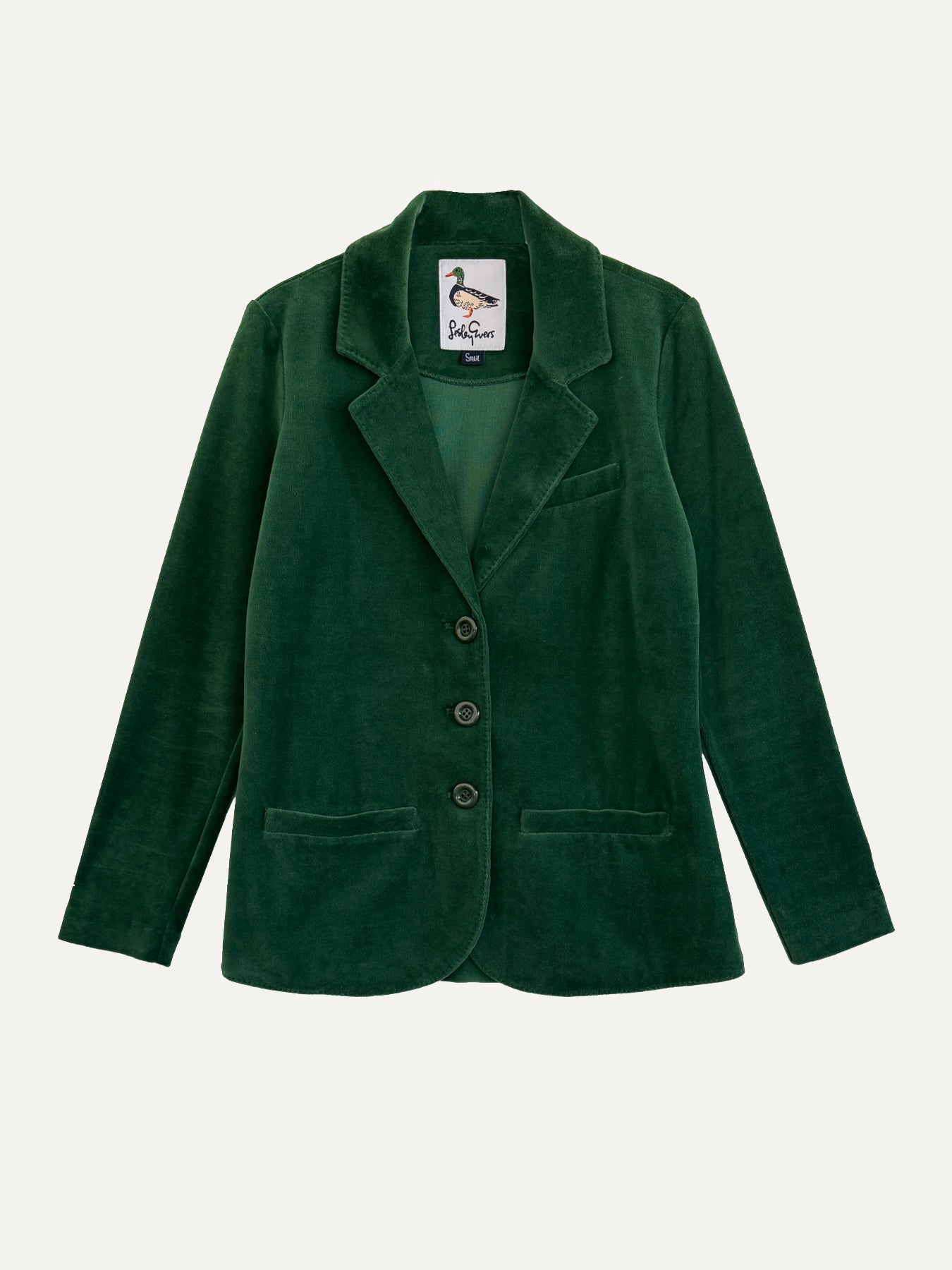 BRITT blazer Pine Velour - Lesley Evers-Jacket-Shop-Shop/All Products