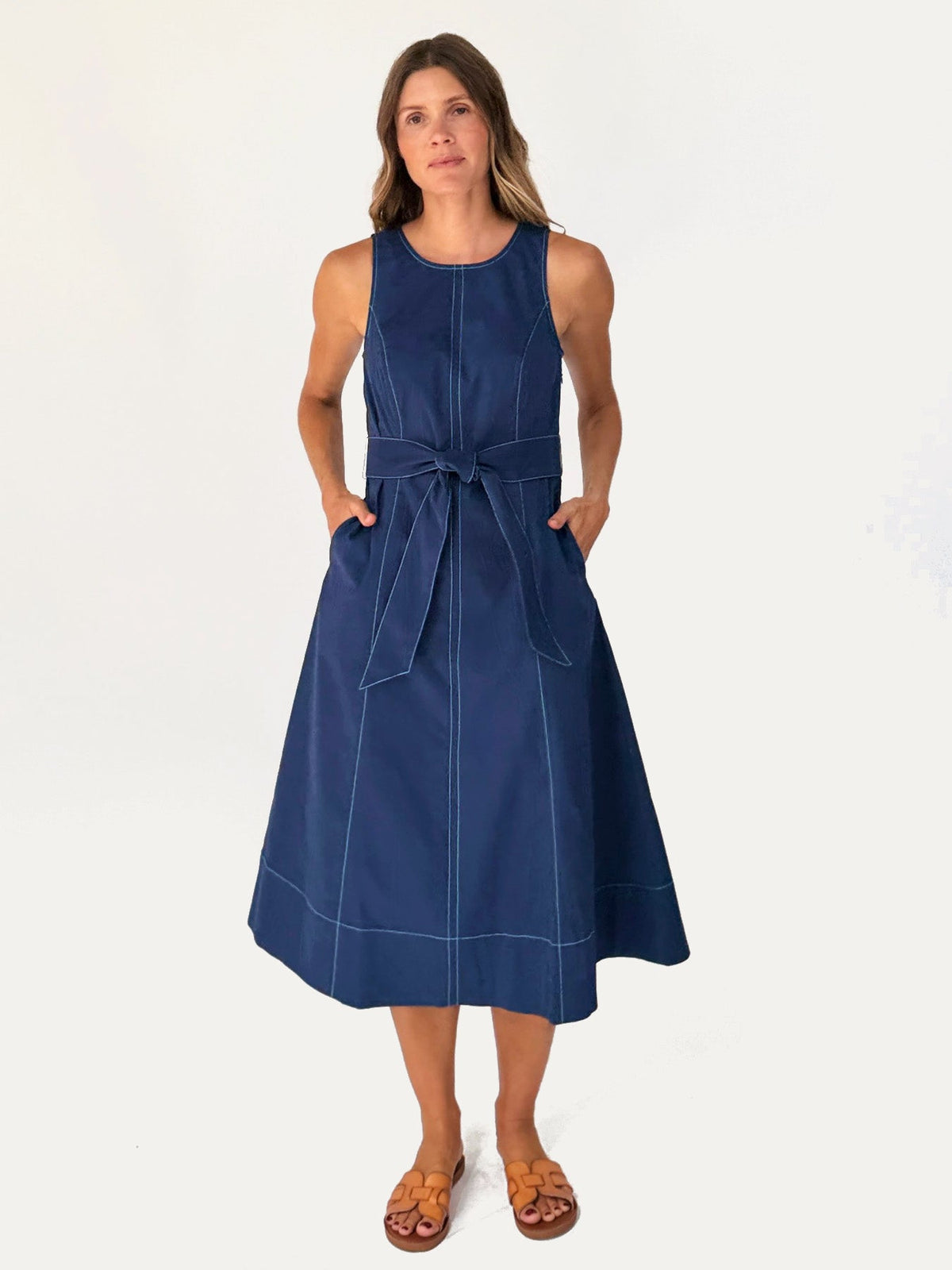 BROOKE dress Navy - Lesley Evers-Dress-new-service_blocked