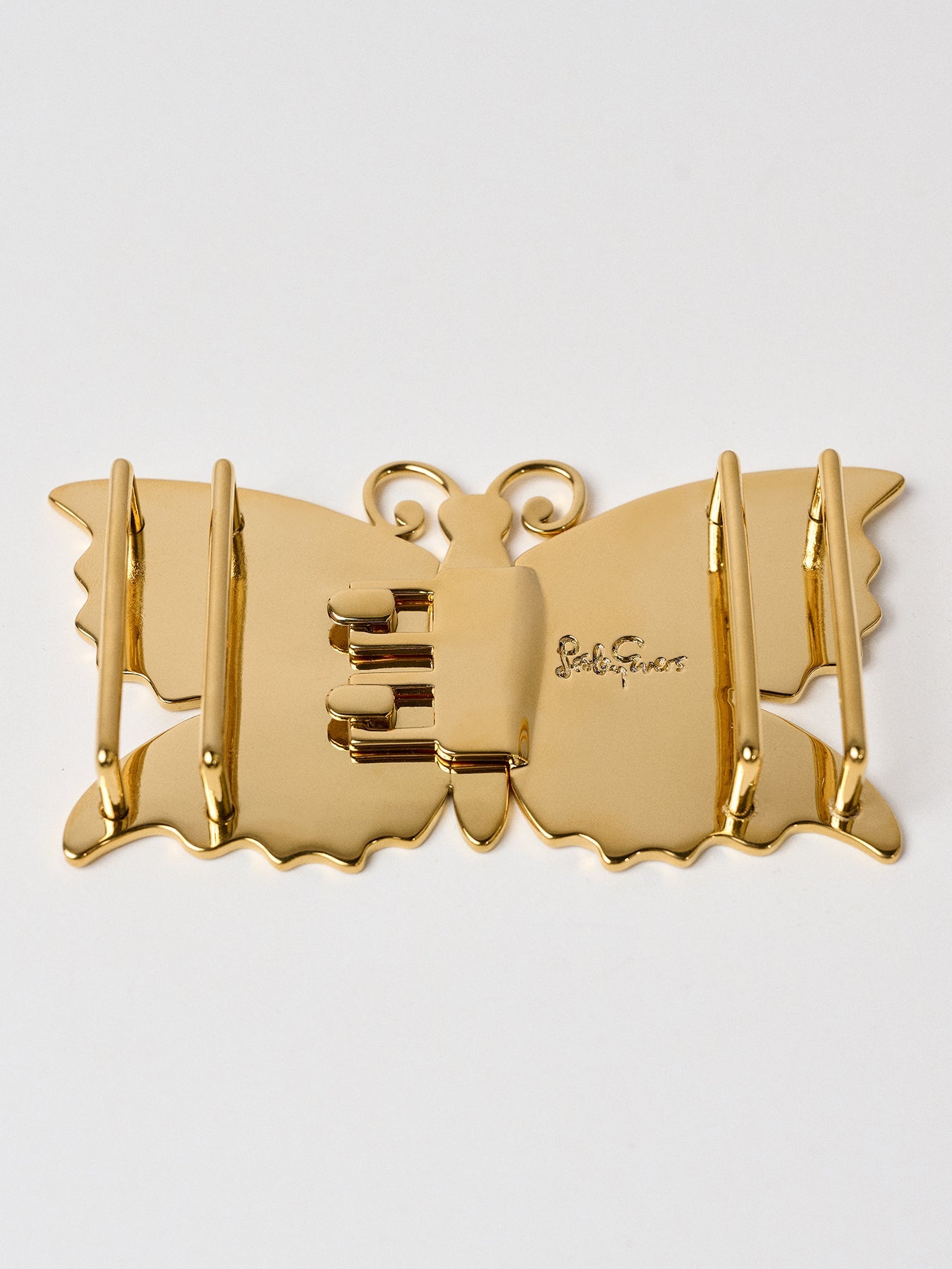 BUTTERFLY Belt Buckle with Barcelona Blue Belt Strap - Lesley Evers - Accessories - accessory - belt