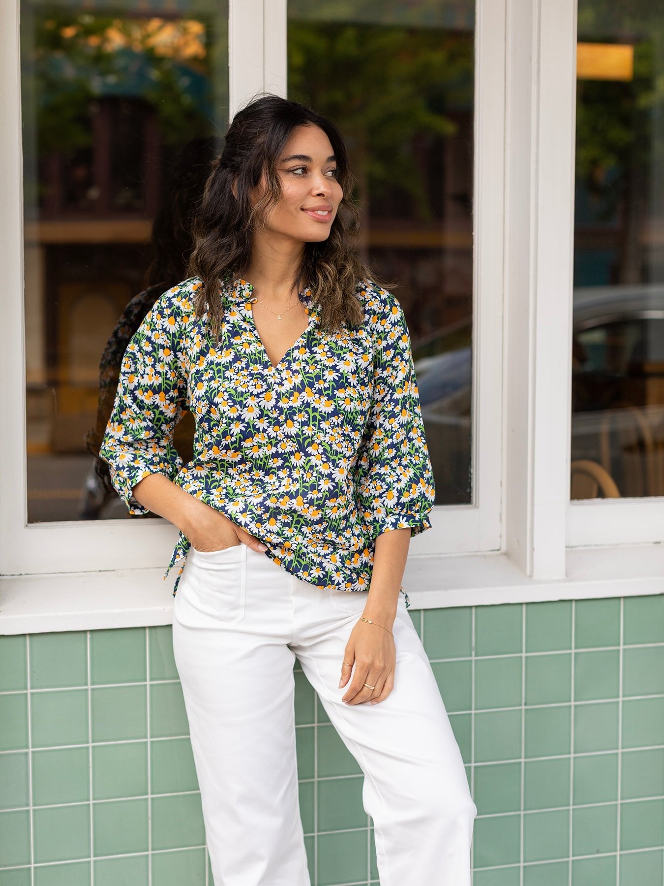 CAMILLE top Echinacea - Lesley Evers - camille - Shop - Shop/All Products