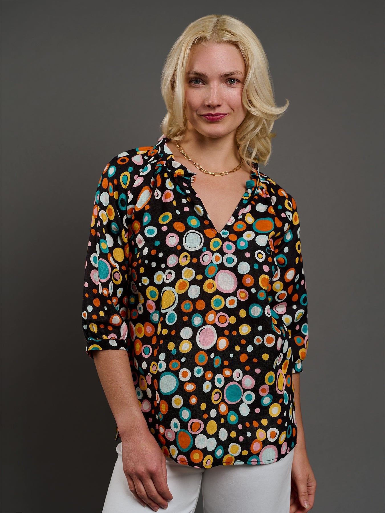 CAMILLE top Speckles - Lesley Evers - camille - new - Shop