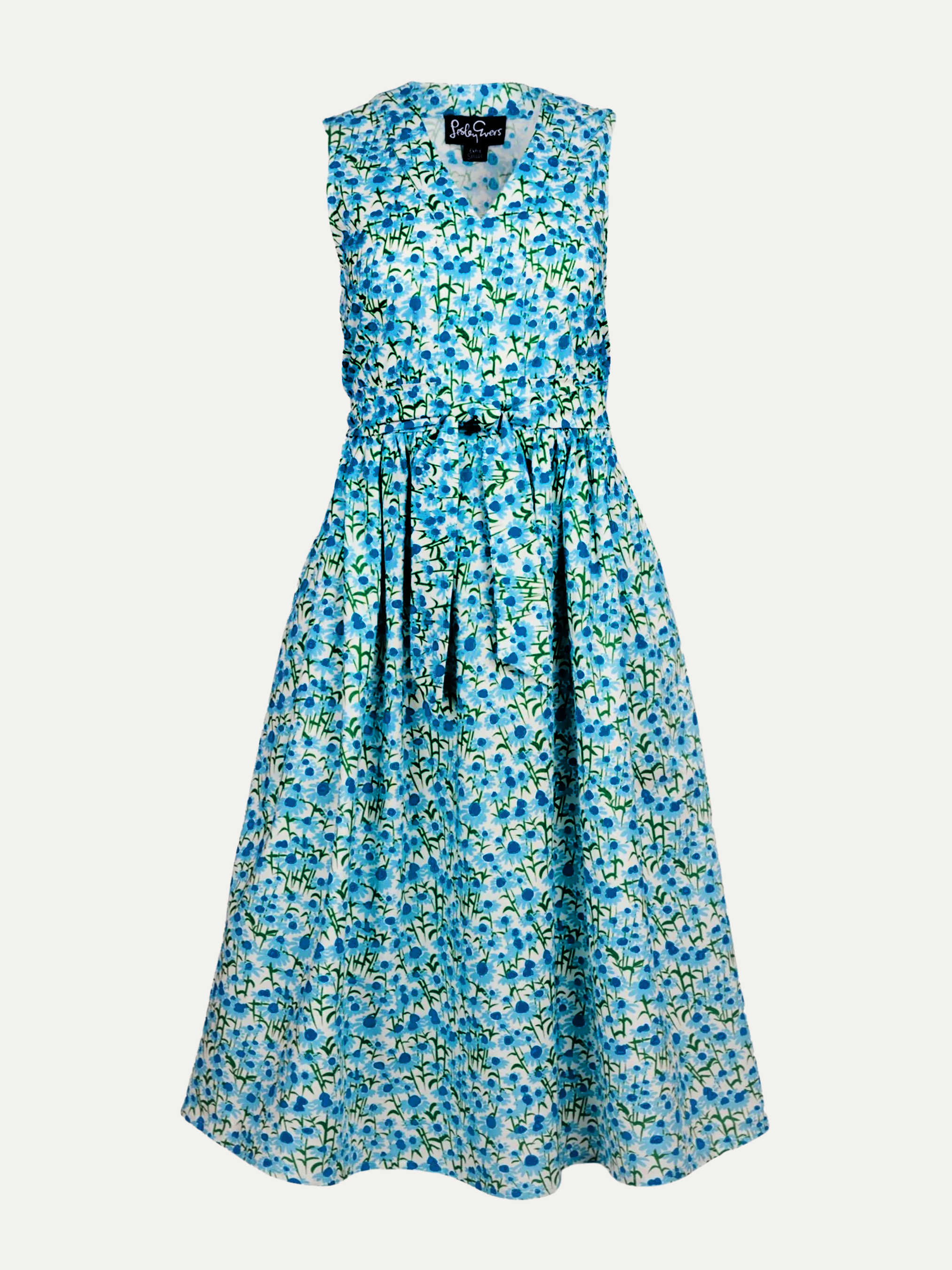 CANDACE dress Echinacea Blue - Lesley Evers-candace-dress-new
