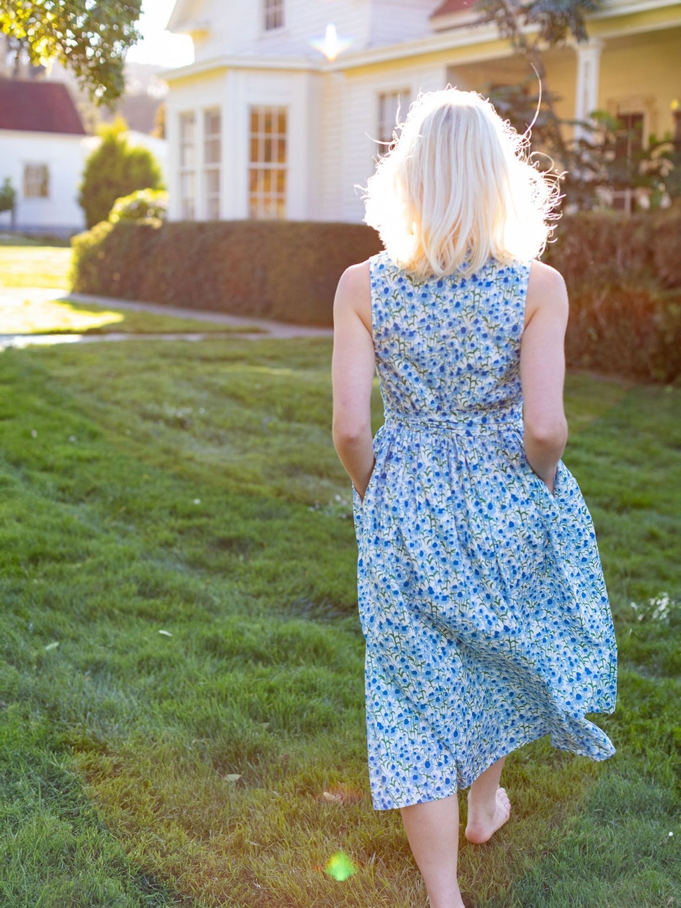 CANDACE dress Echinacea Blue - Lesley Evers - dress -