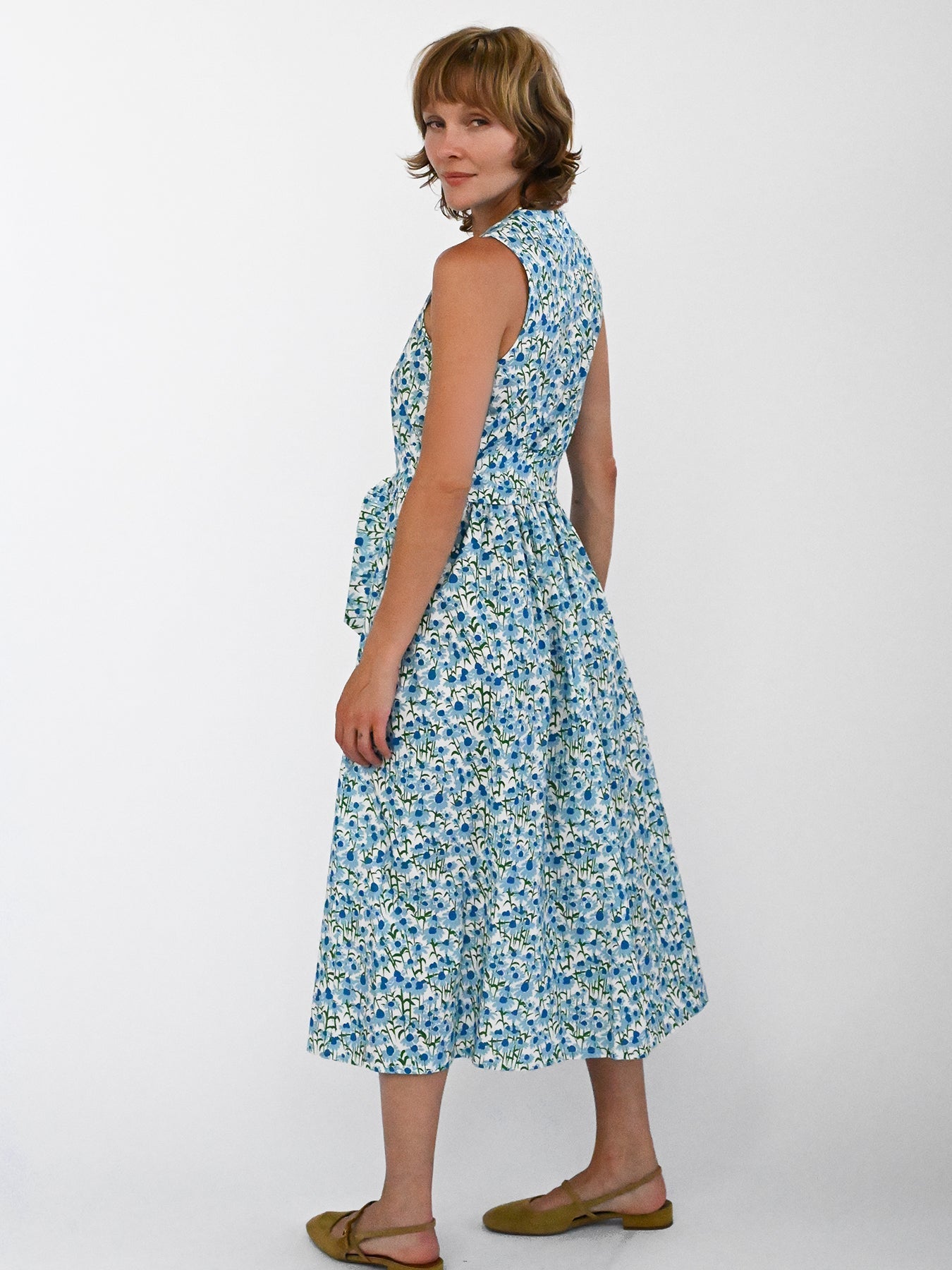 CANDACE dress Echinacea Blue - Lesley Evers-candace-dress-new