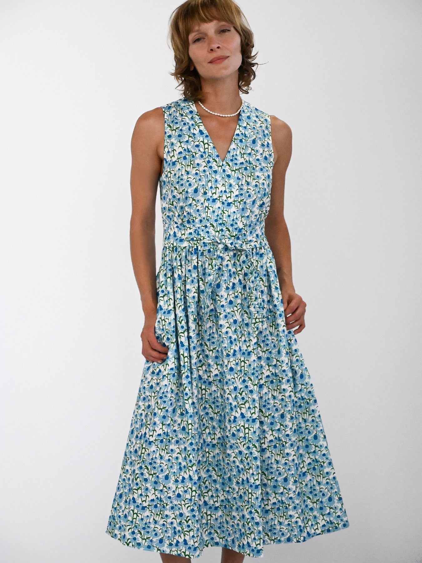 CANDACE dress Echinacea Blue - Lesley Evers-candace-dress-new