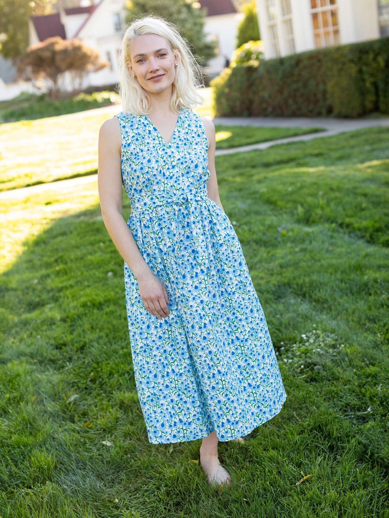 CANDACE dress Echinacea Blue - Lesley Evers - dress -