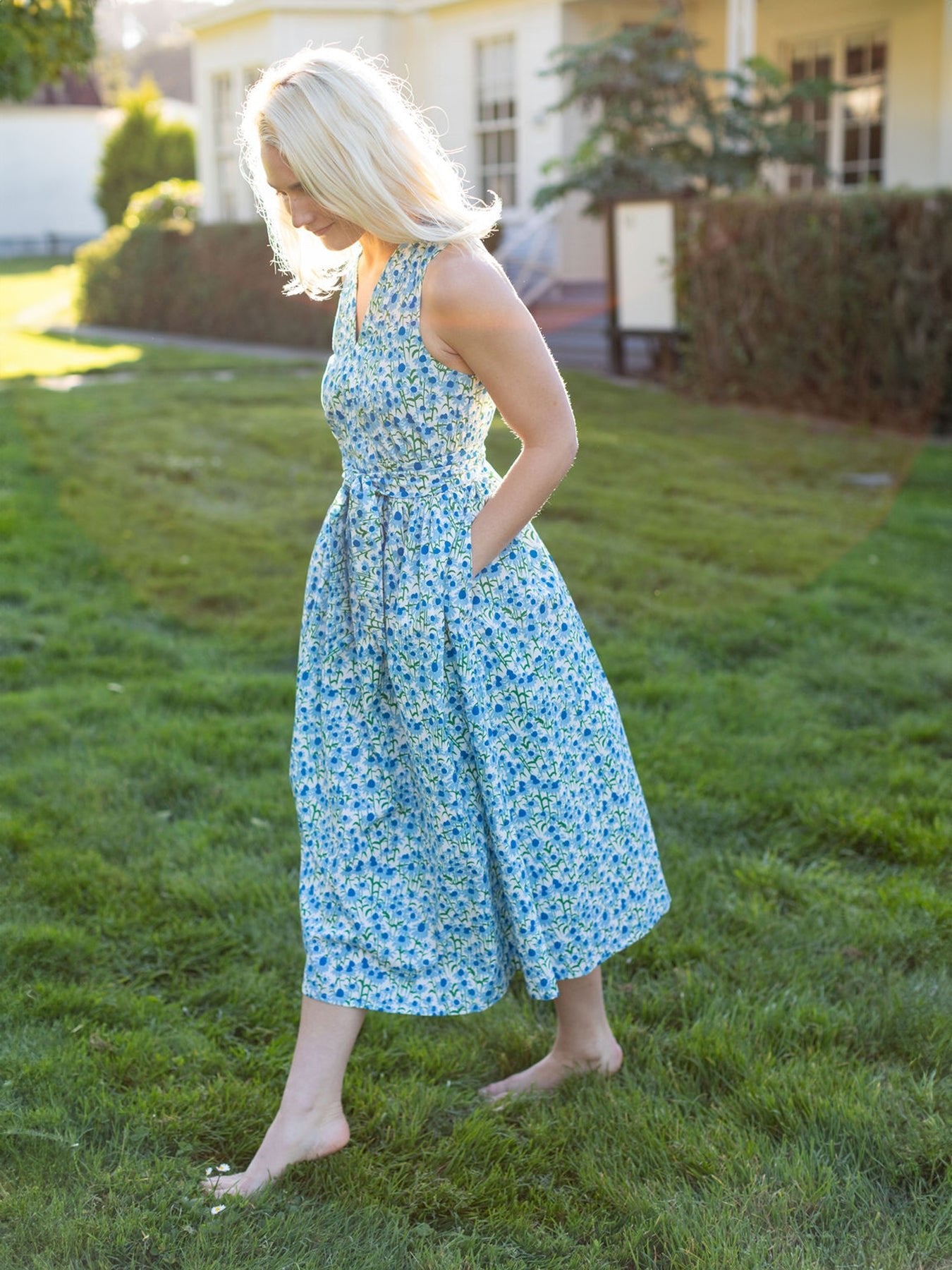 CANDACE dress Echinacea Blue - Lesley Evers - dress -