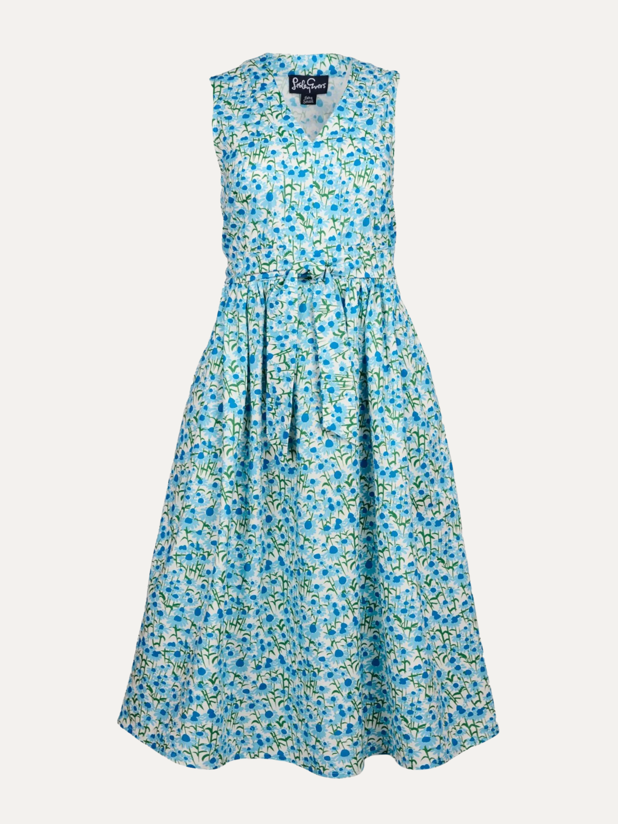 CANDACE dress Echinacea Blue - Lesley Evers-candace-dress-new
