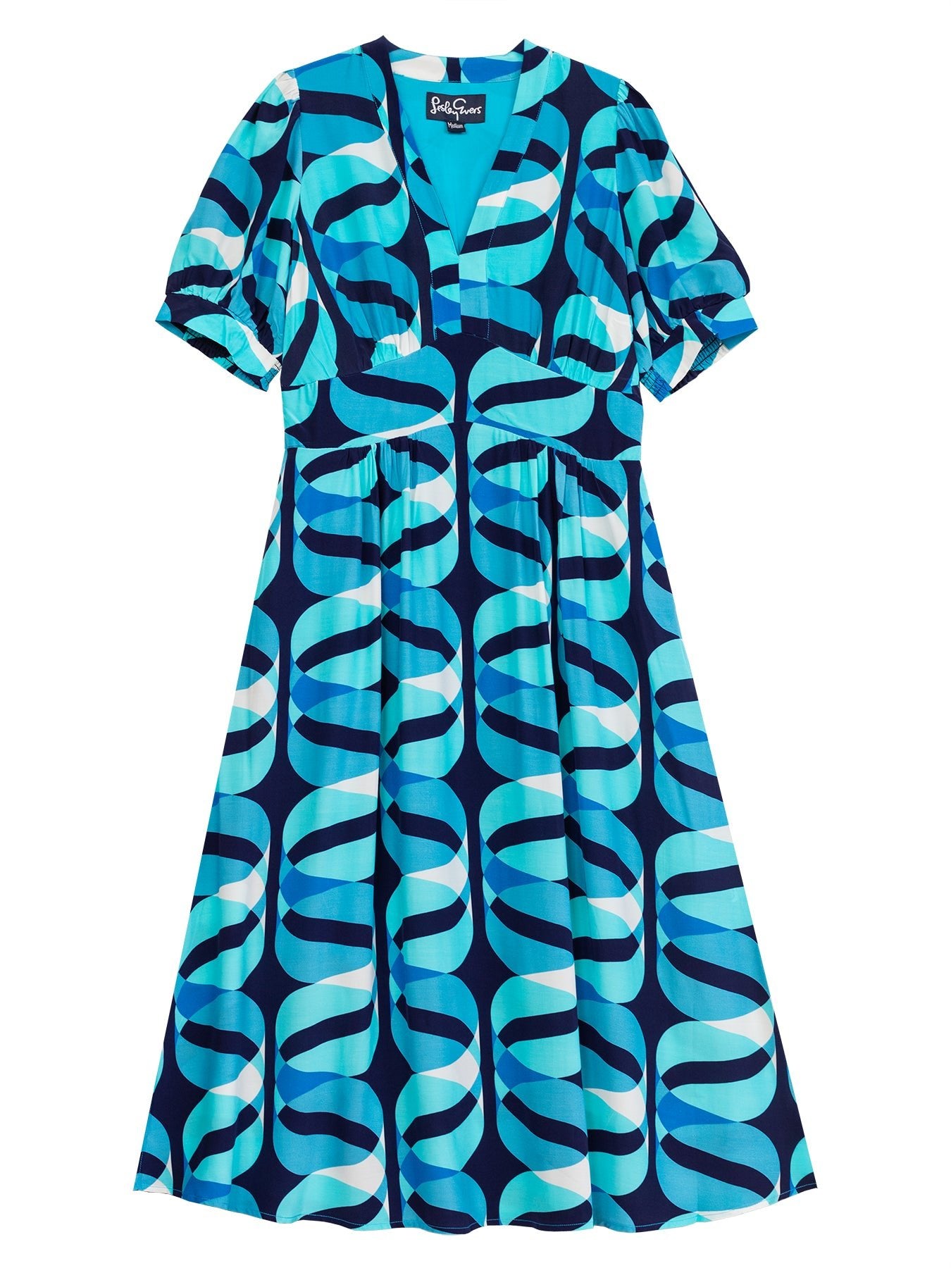 CAROLINE dress Twist Navy - Lesley Evers - Dress - Navy - navy dress