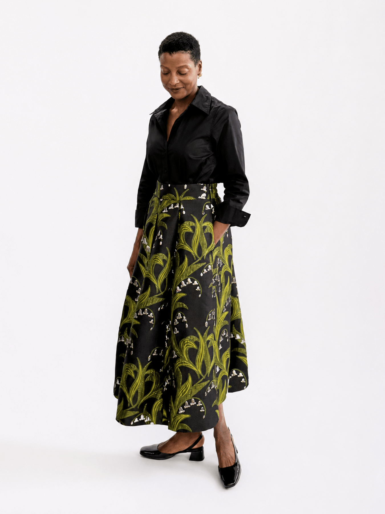 CELINE skirt Lily of the Valley - Lesley Evers-Bottoms-gown-Shop