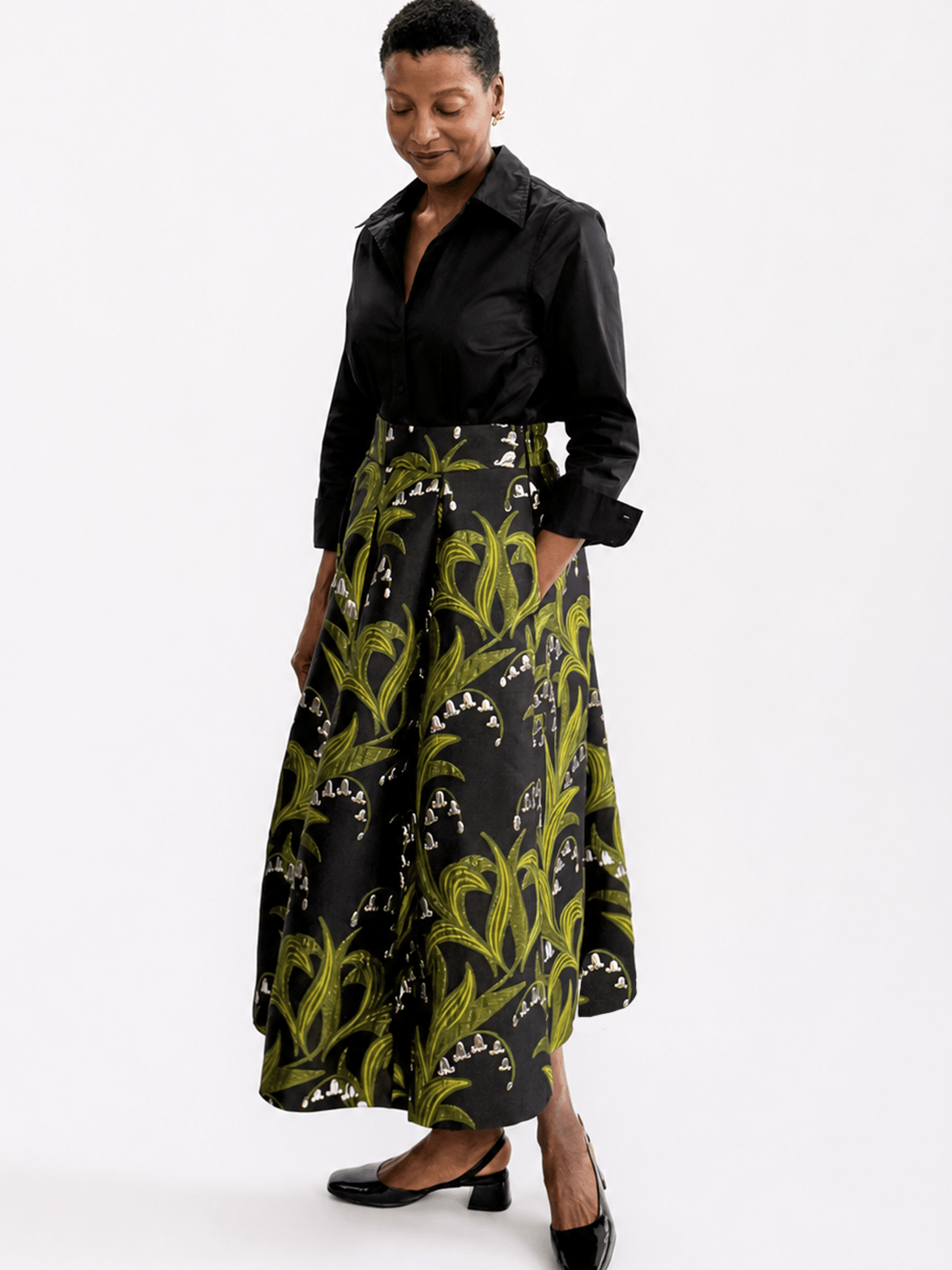 CELINE skirt Lily of the Valley - Lesley Evers-Bottoms-gown-Shop