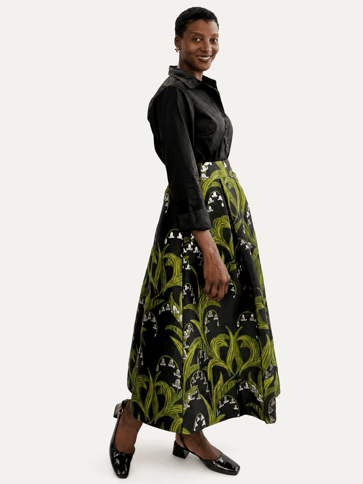 CELINE skirt Lily of the Valley - Lesley Evers-Bottoms-gown-Shop
