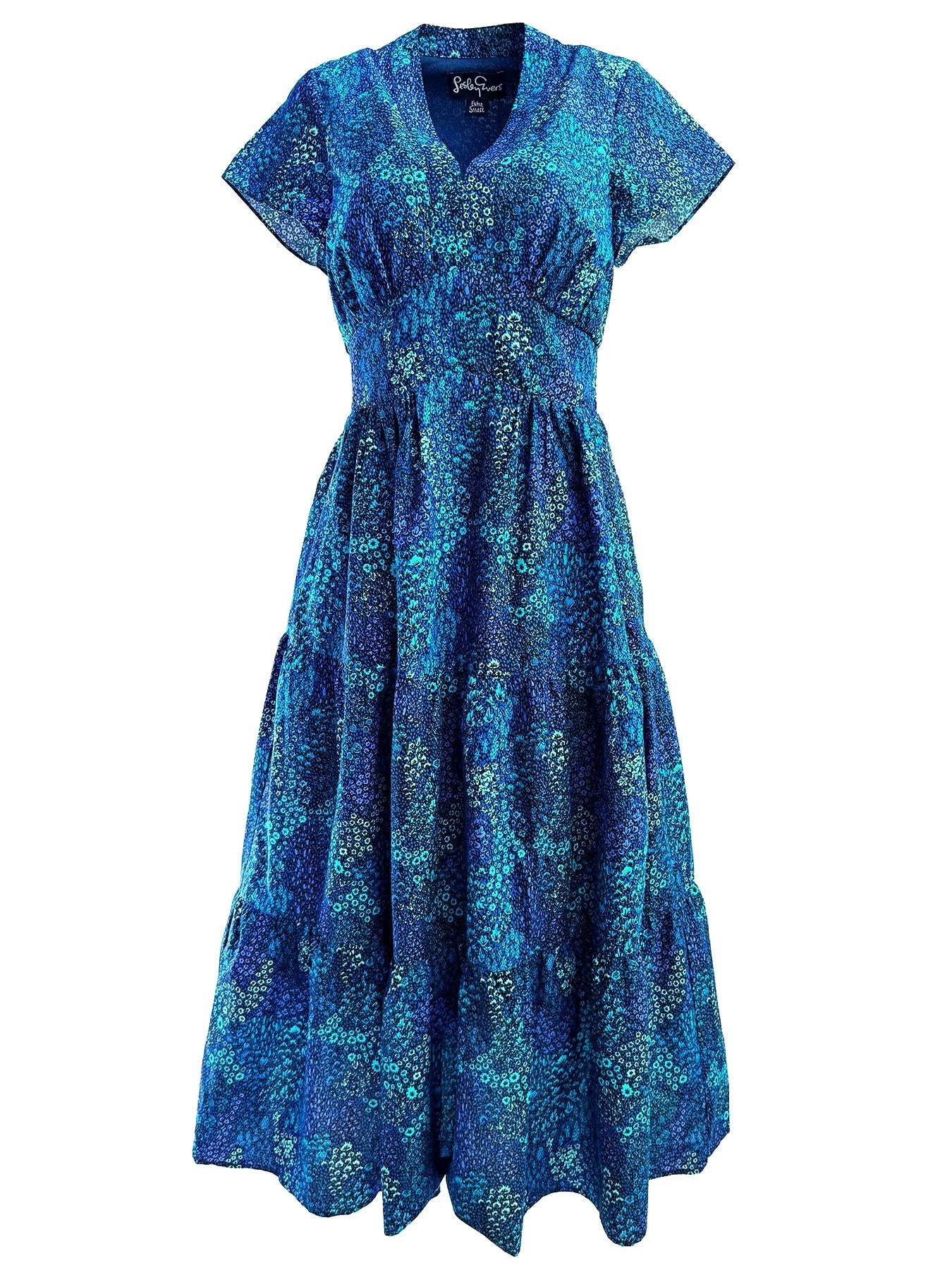 CHELSEA dress May Flowers Blue - Lesley Evers - Dress - new - New Arrivals