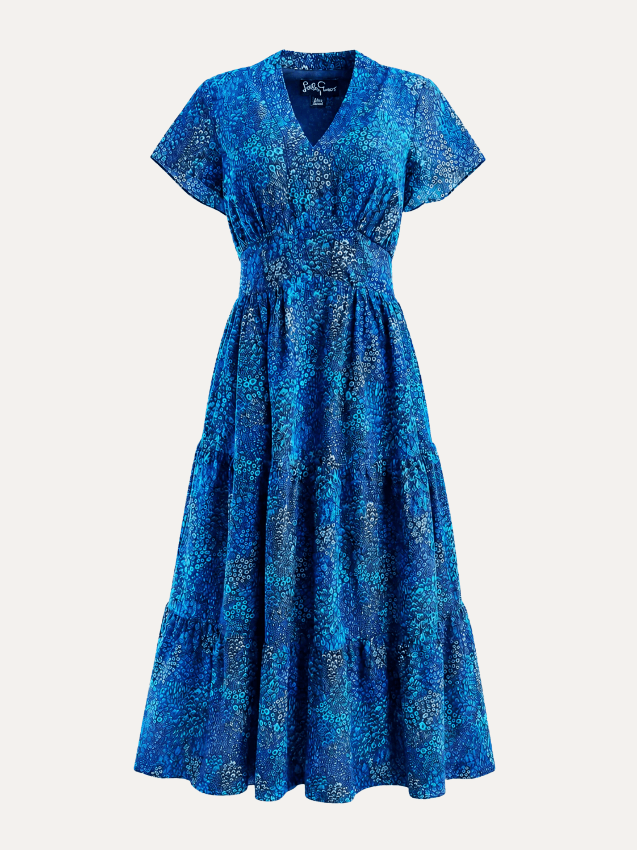 CHELSEA dress May Flowers Blue - Lesley Evers-Dress-new-New Arrivals