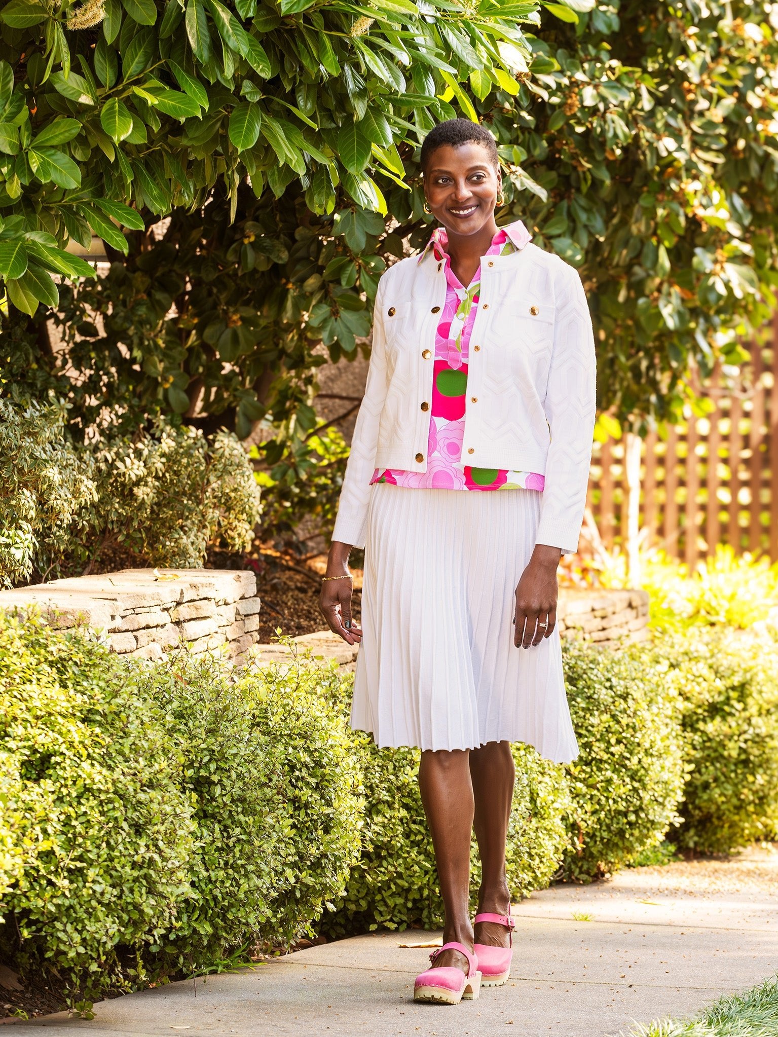 CHLOE knit skirt White - Lesley Evers-bottom-clothing-Skirt