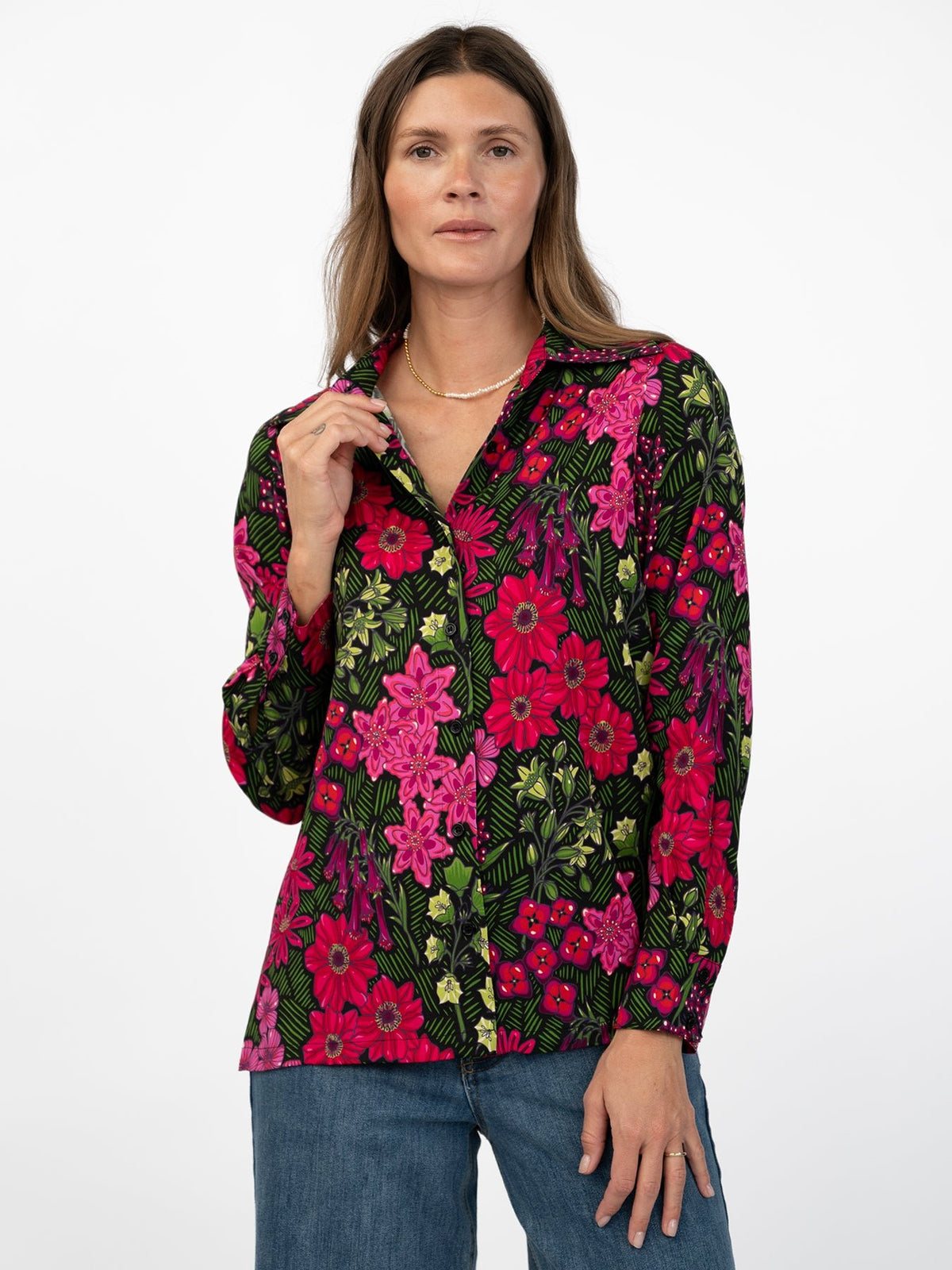 CHRISTINA blouse Serenade Magenta - Lesley Evers-Shop-Shop/All Products-Shop/New Arrivals