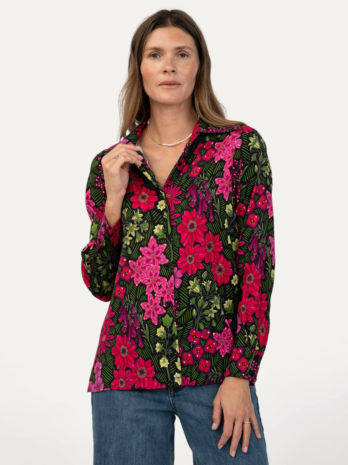 CHRISTINA blouse Serenade Magenta - Lesley Evers-Shop-Shop/All Products-Shop/New Arrivals