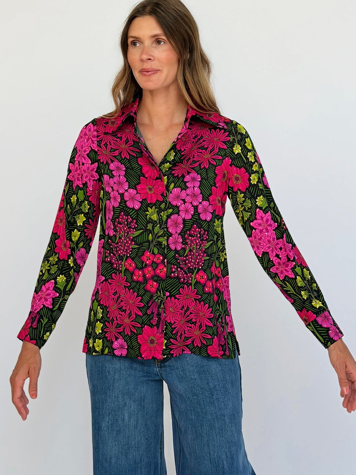 CHRISTINA blouse Serenade Magenta - Lesley Evers-Shop-Shop/All Products-Shop/New Arrivals