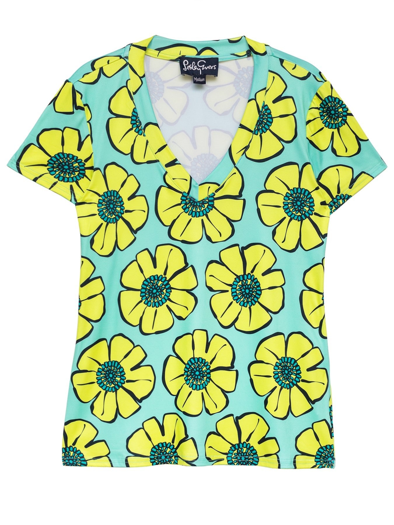 CINDI tee Blooms Yellow - Lesley Evers - Best Seller - cindi - dandelion