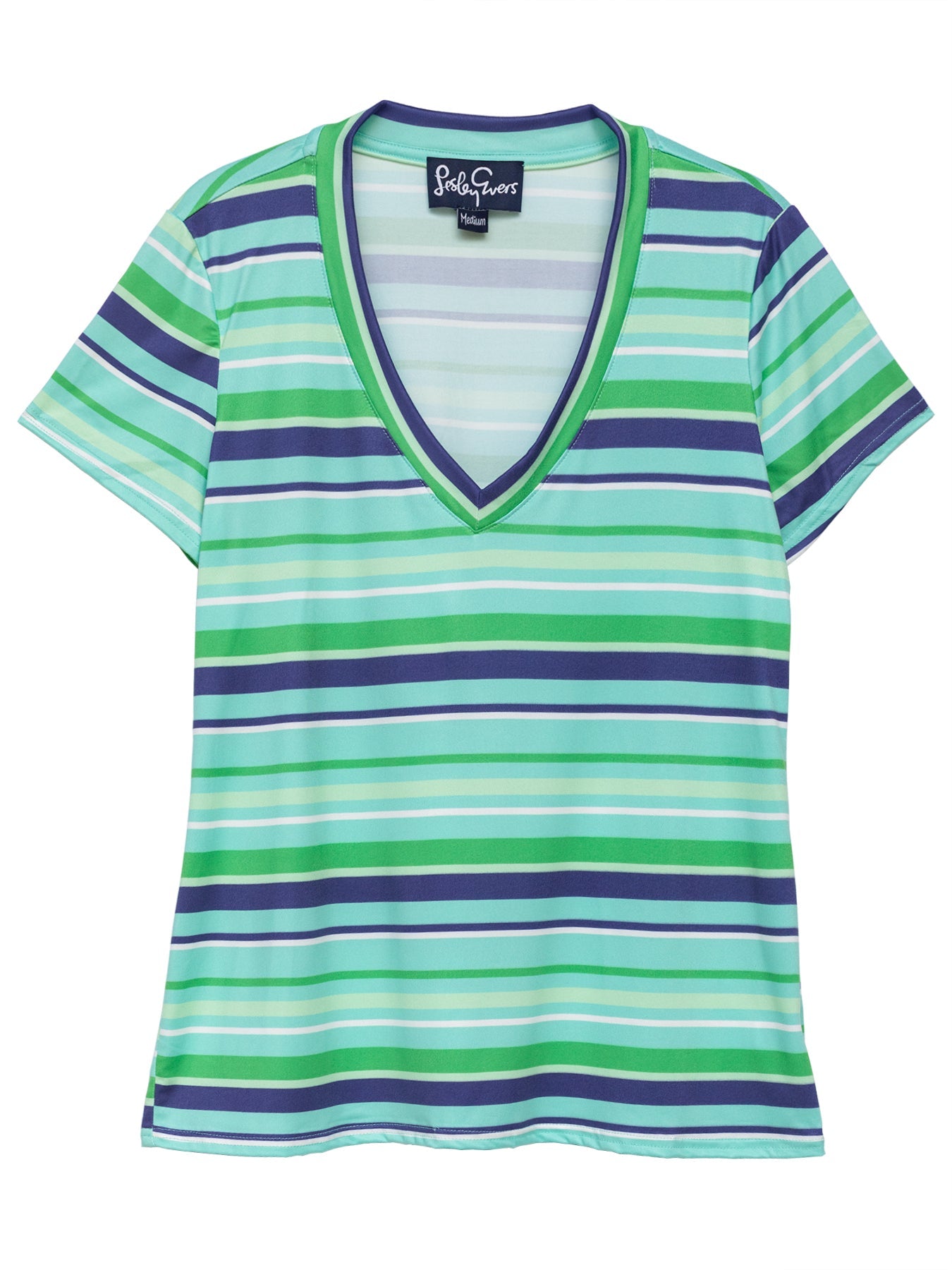 CINDI tee Green Stripe - Lesley Evers - Best Seller - cindi - dandelion