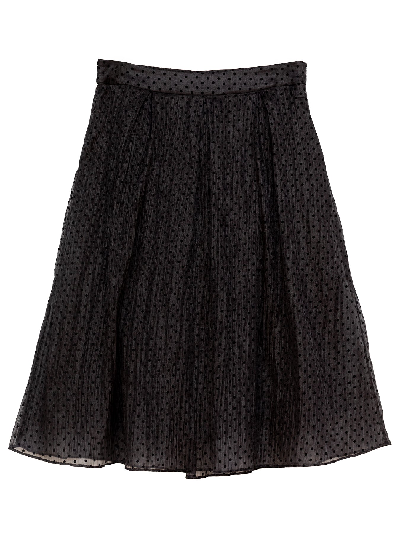 CLAIRE skirt Black Velvet Dots - Lesley Evers -