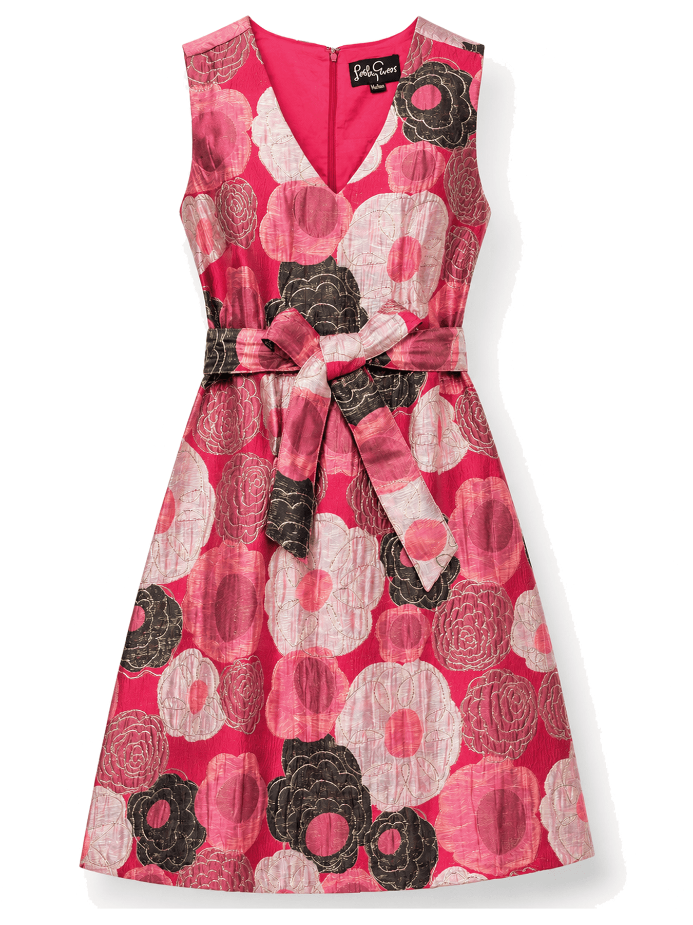 CLARISSA dress Flower Charm Red - Lesley Evers - Dress - Shop - Shop/All Products