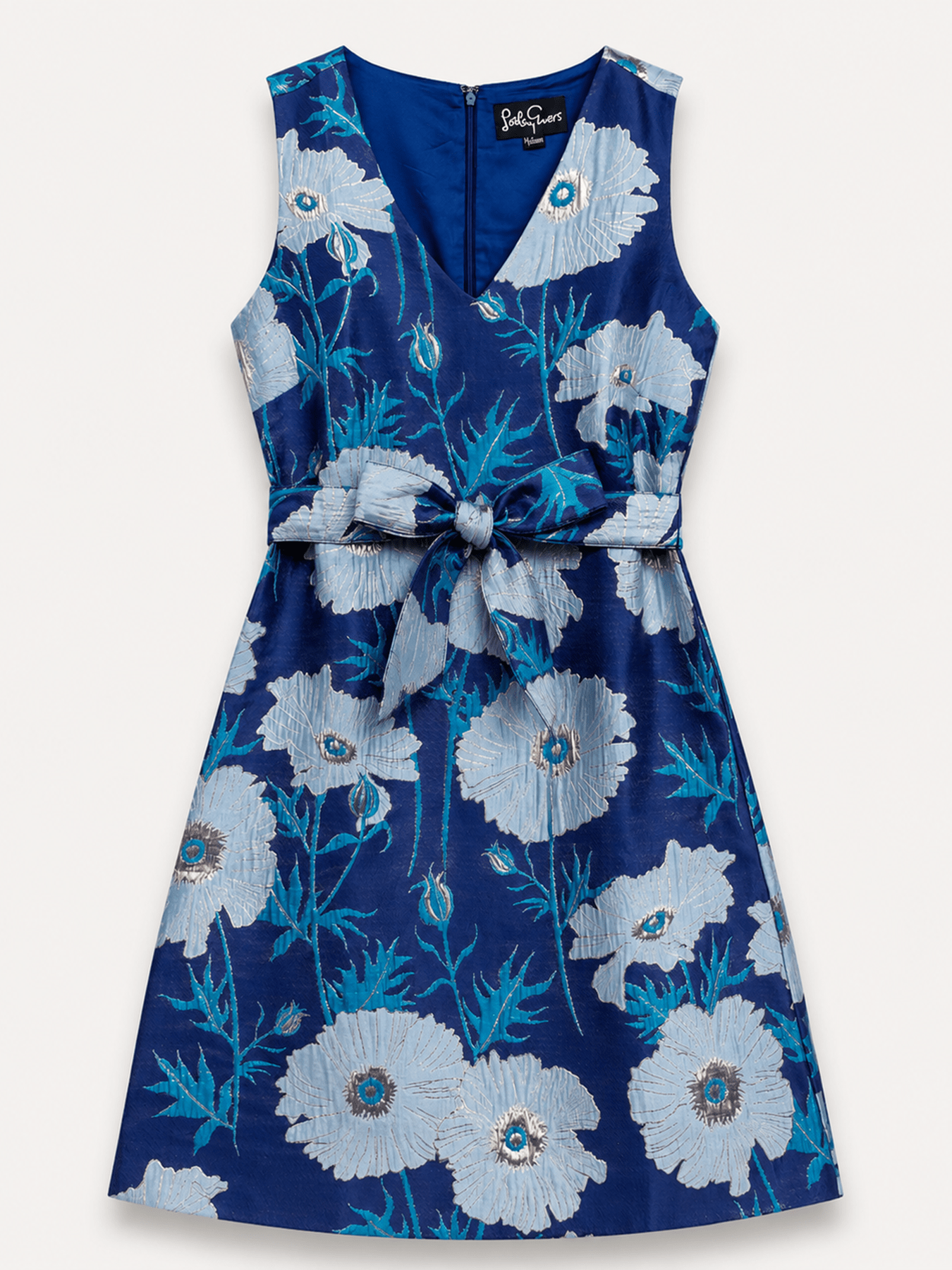 CLARISSA dress Tree Poppy Blue - Lesley Evers - Dress - Shop - Shop/All Products