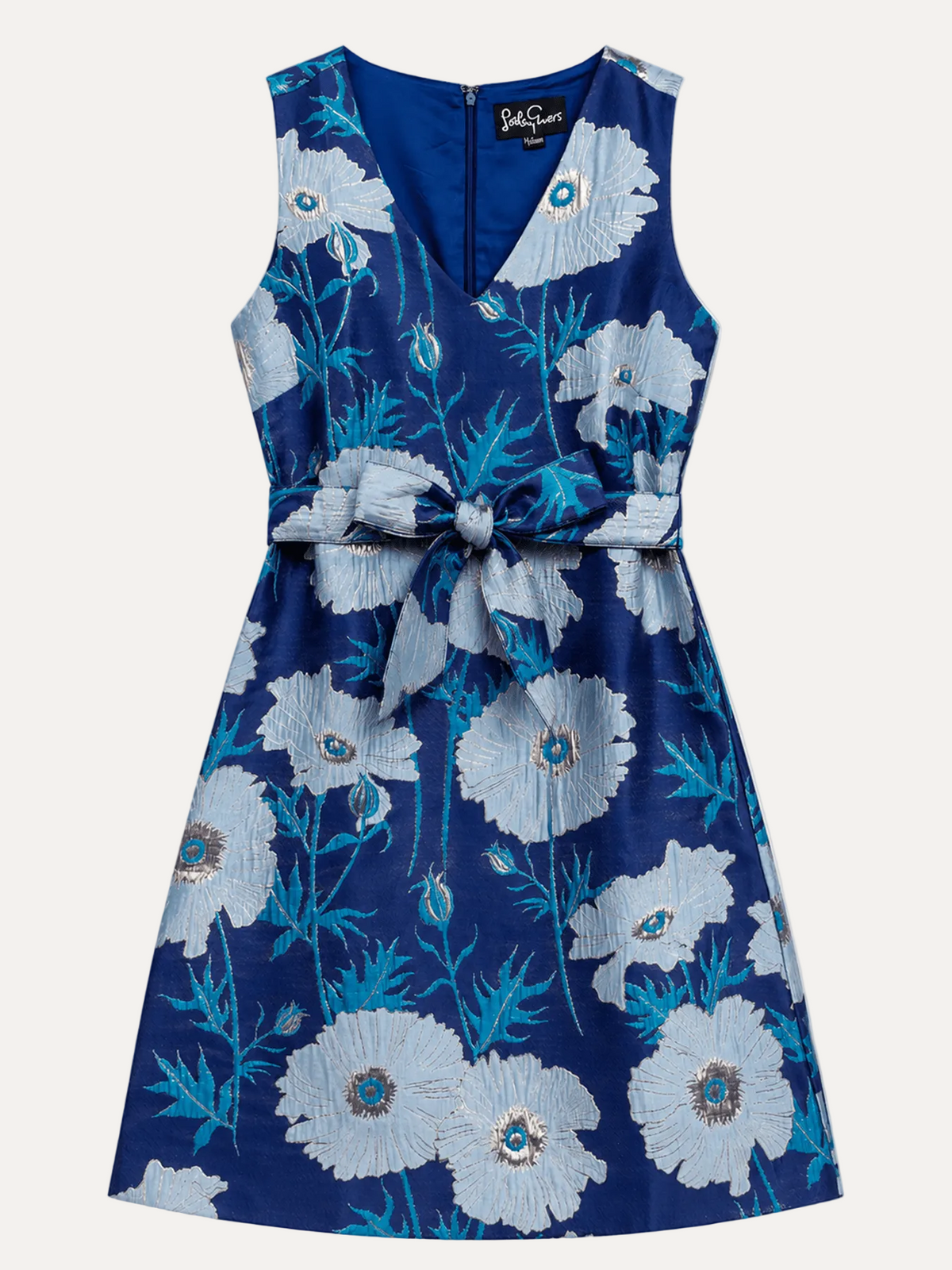 CLARISSA dress Tree Poppy Blue - Lesley Evers - Dress - Shop - Shop/All Products