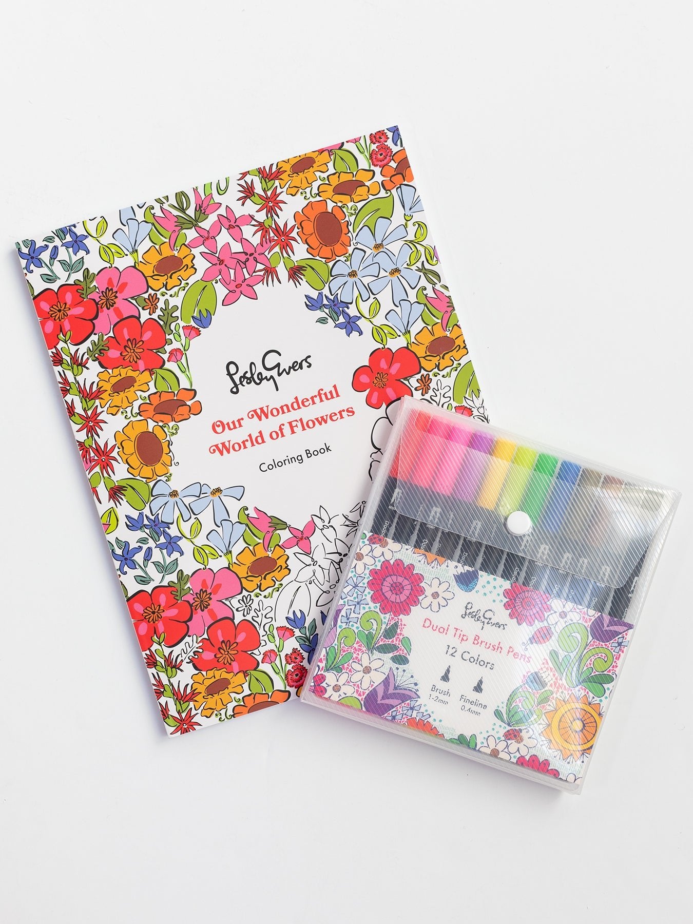 COLORING BOOK Our Wonderful World of Flowers - Lesley Evers - adult coloring book - coloring - coloring book