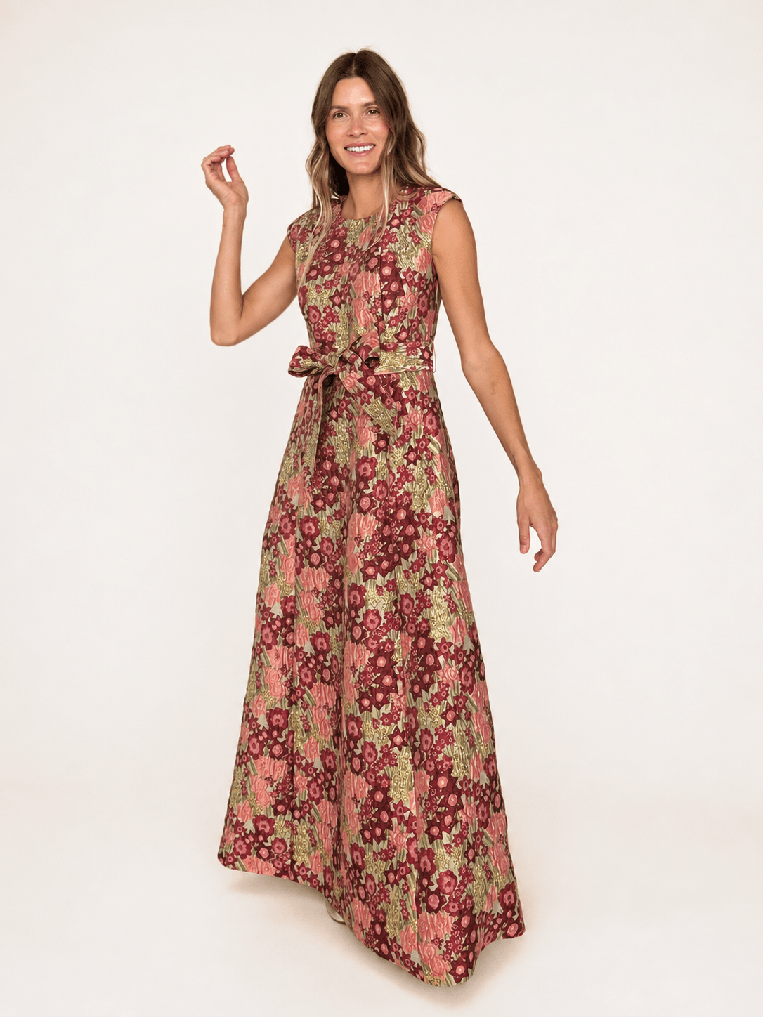 CORDELIA dress Daffodils Pink - Lesley Evers-Cordelia-Dress-gown