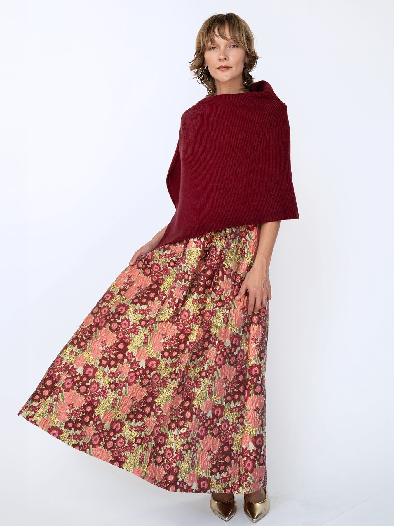CORDELIA dress Daffodils Pink - Lesley Evers-Cordelia-Dress-gown