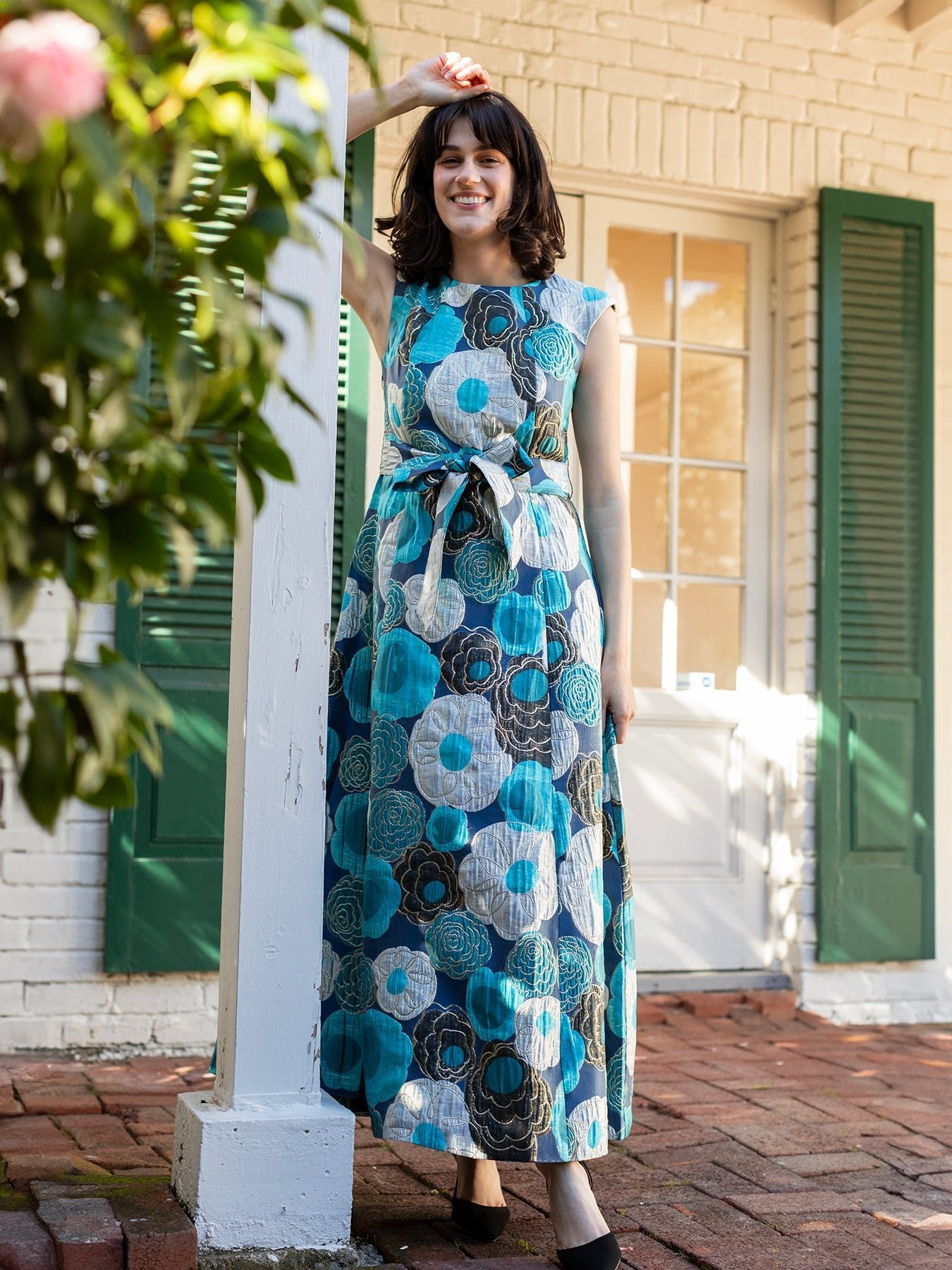 CORDELIA dress Flower Charm Blue - Lesley Evers - Dress - Printed Dress - Shop