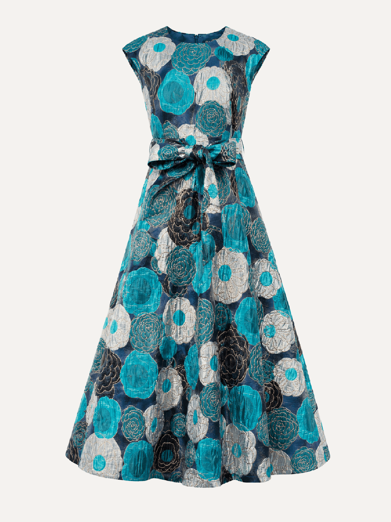 CORDELIA dress Flower Charm Blue - Lesley Evers-Cordelia-Dress-gown