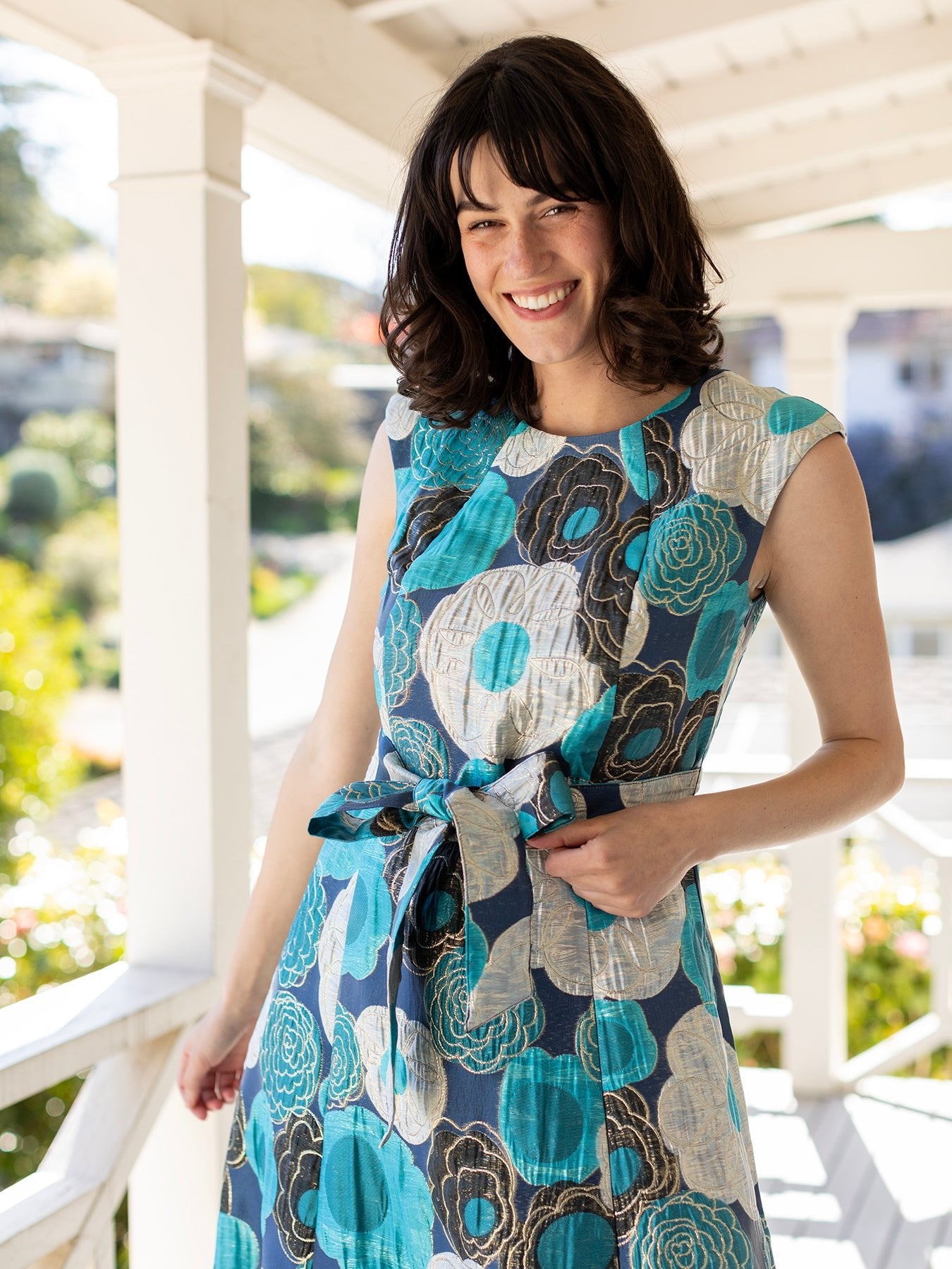 CORDELIA dress Flower Charm Blue - Lesley Evers - Dress - Printed Dress - Shop