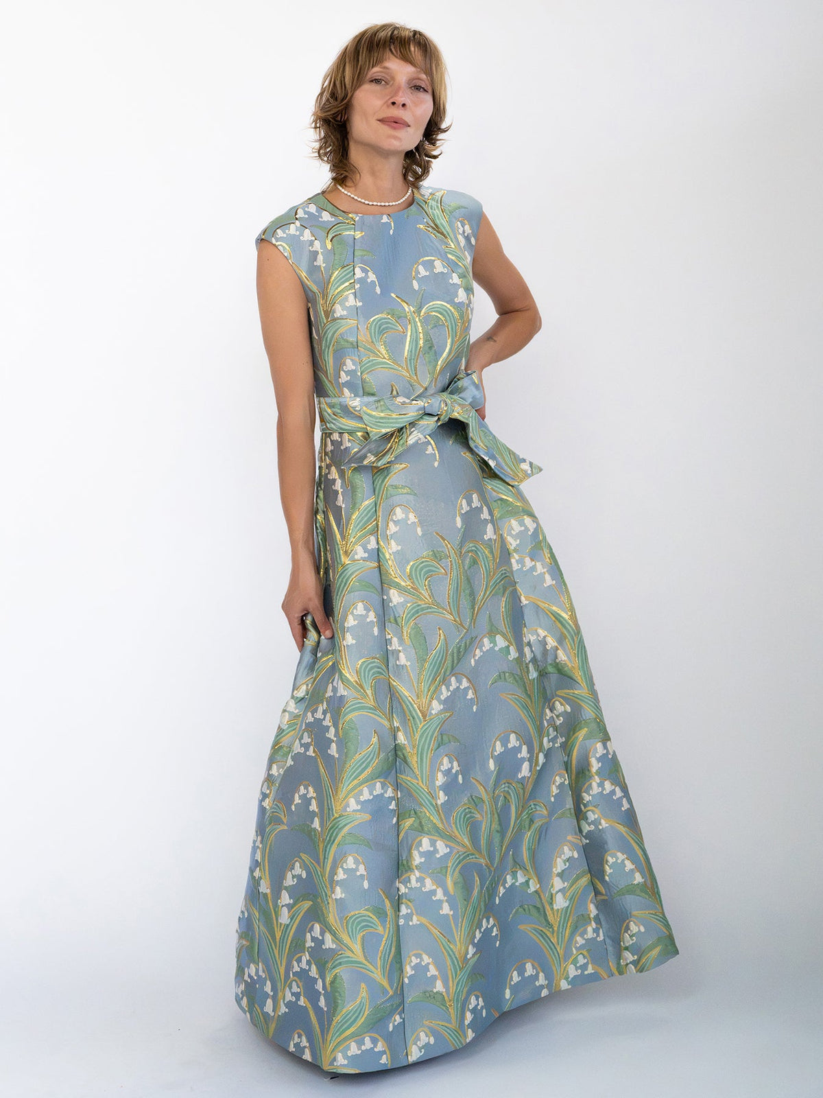 CORDELIA dress Lily of the Valley - Lesley Evers-Cordelia-Dress-gown