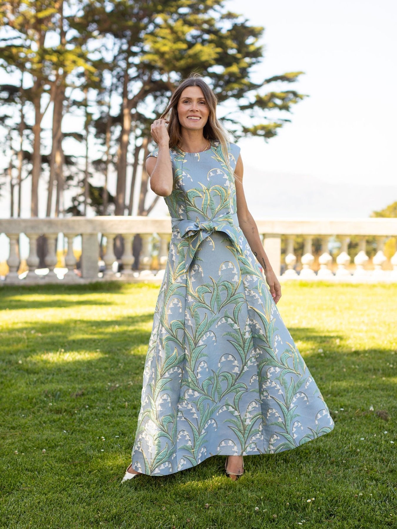 CORDELIA dress Lily of the Valley - Lesley Evers-Cordelia-Dress-gown