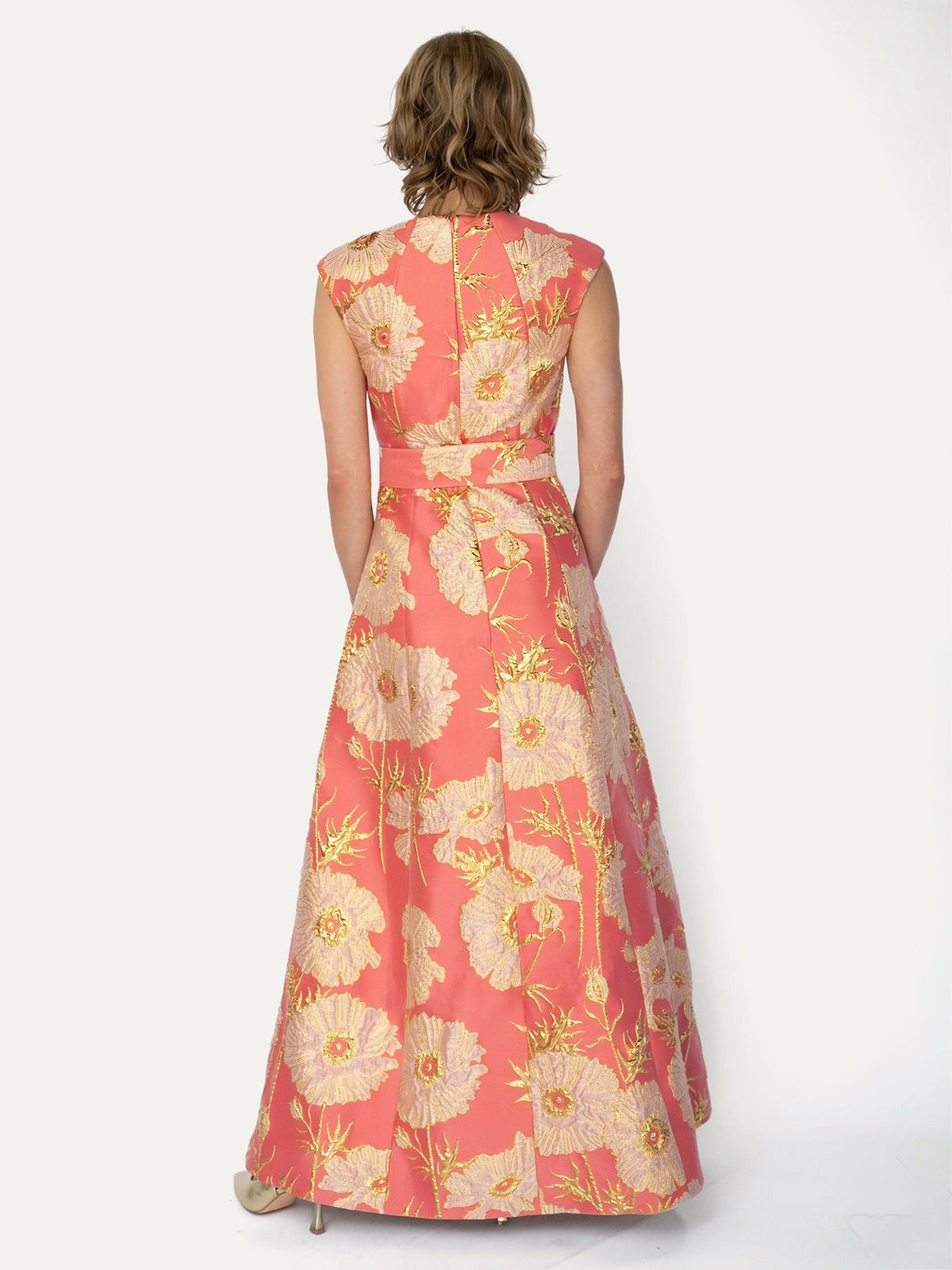 CORDELIA dress Tree Poppy Pink - Lesley Evers-Cordelia-Dress-gown