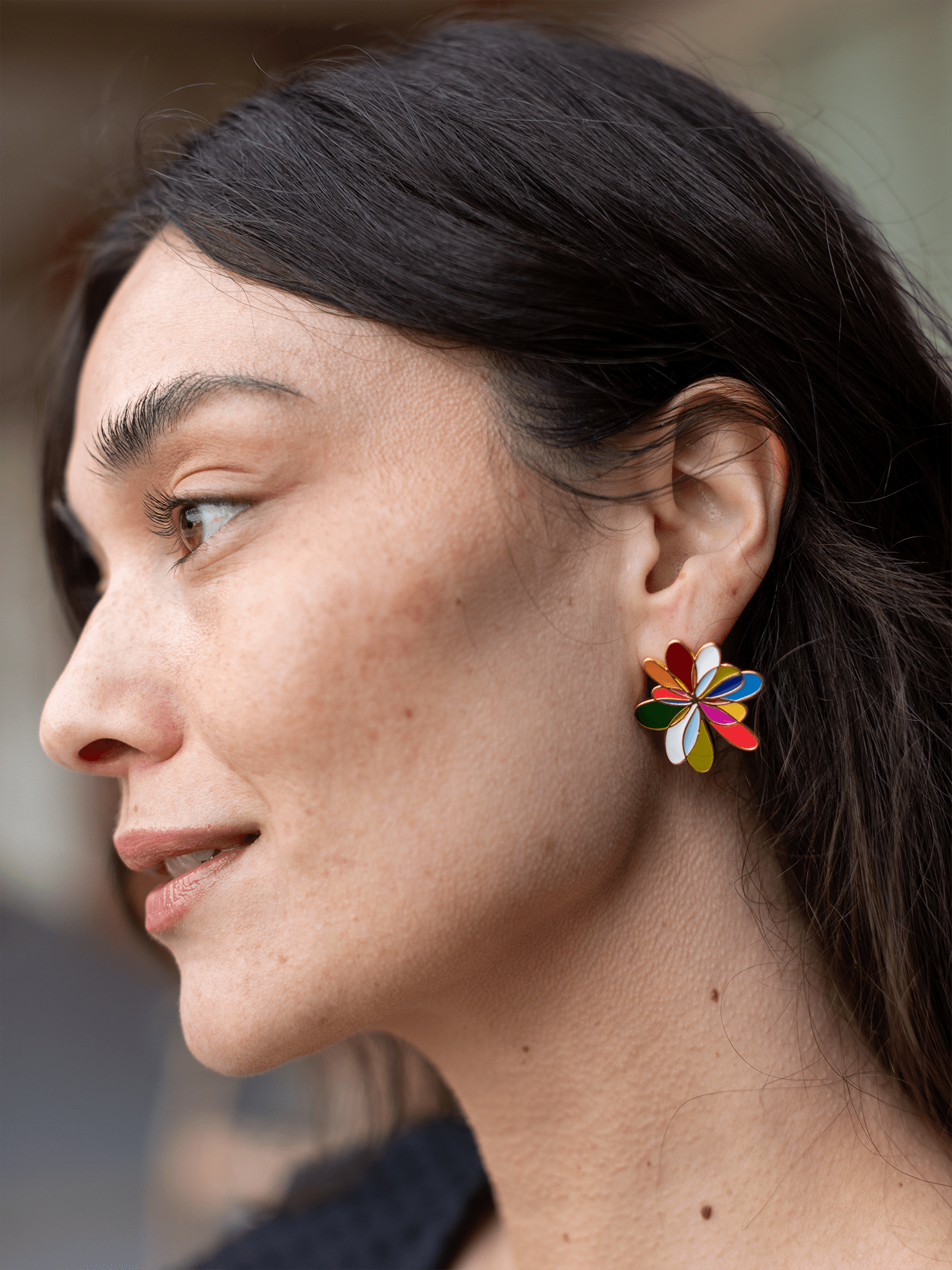 Coronado Earrings Multi - Lesley Evers - Accessories - accessory - pebble