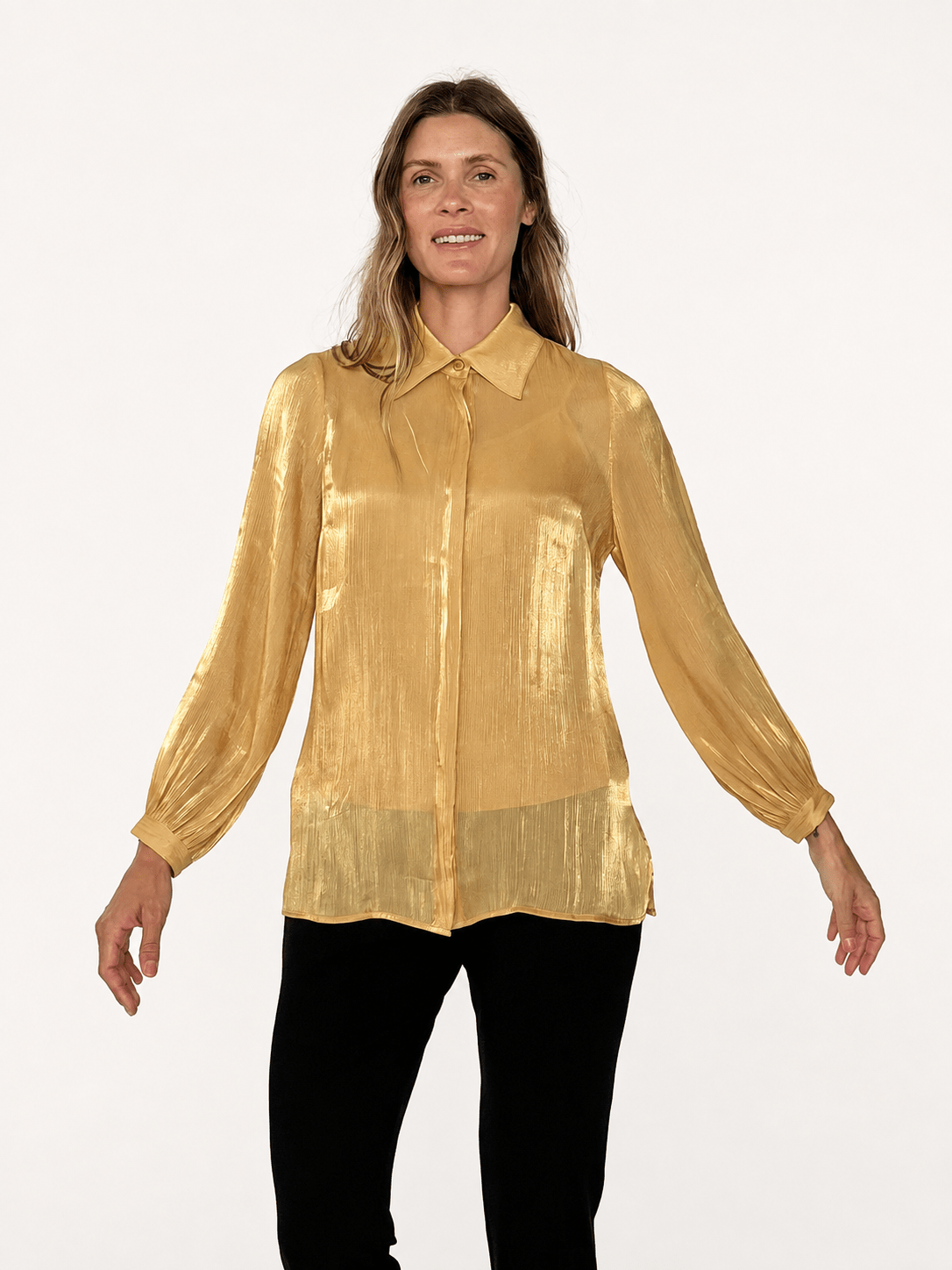 COSETTE blouse Gold - Lesley Evers-blouse-Shop-Shop/All Products