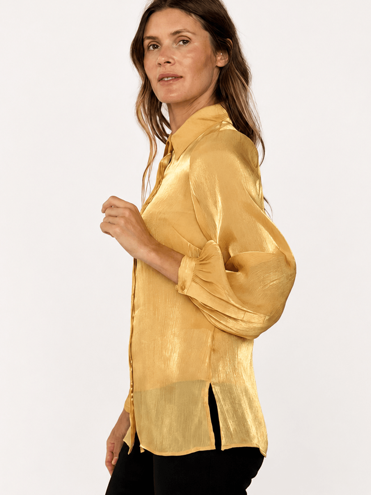 COSETTE blouse Gold - Lesley Evers-blouse-Shop-Shop/All Products