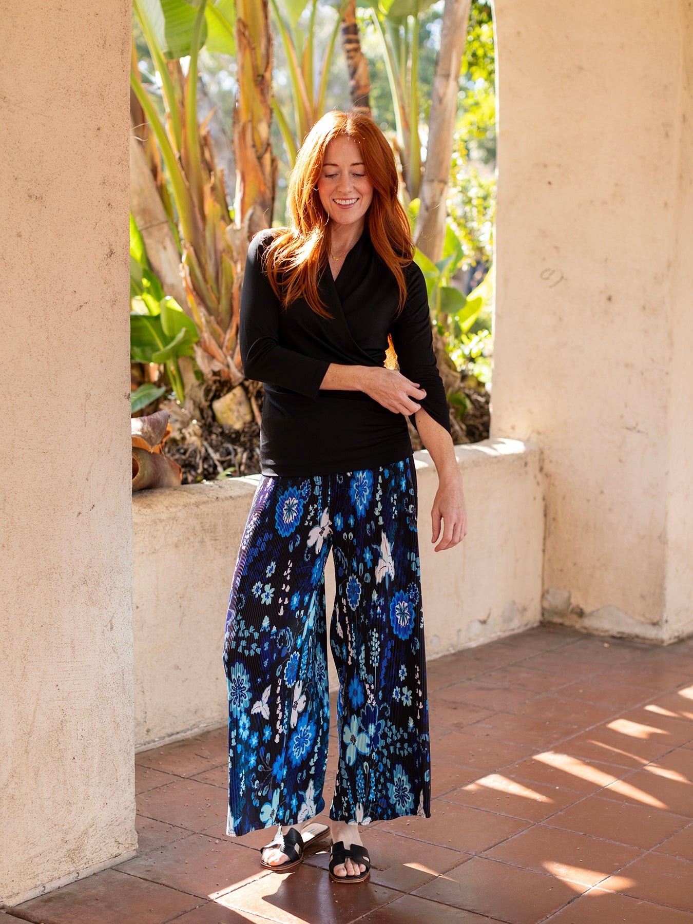 DANIELLE pant Woodland Midnight - Lesley Evers - Best Seller - Bottoms - Navy